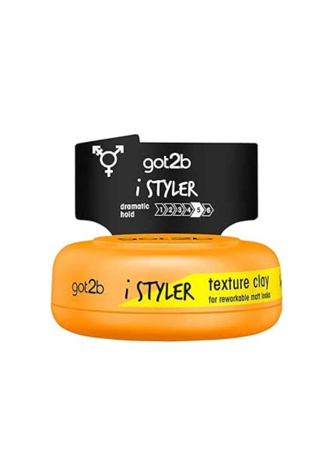 Schwarzkopf Got2b i Stylers Texture Clay 75ml 1 Shaws Department Stores