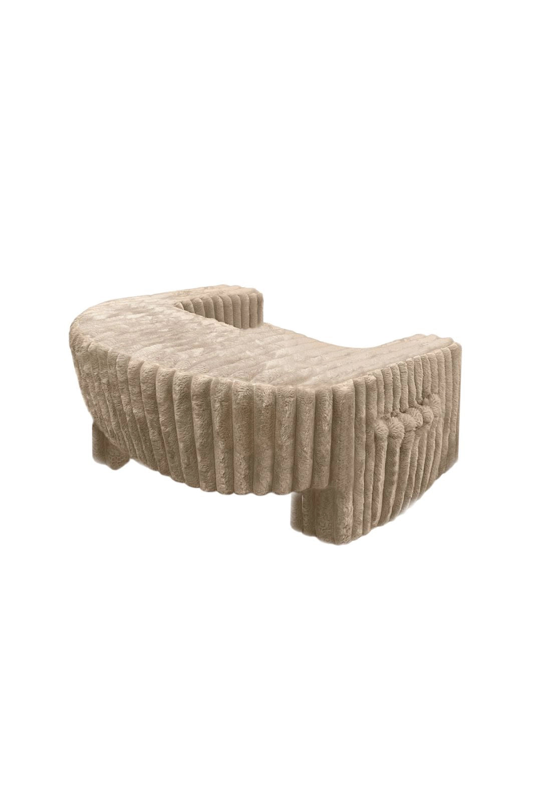Bed Tray Ribbed 3cm Cord - Beige