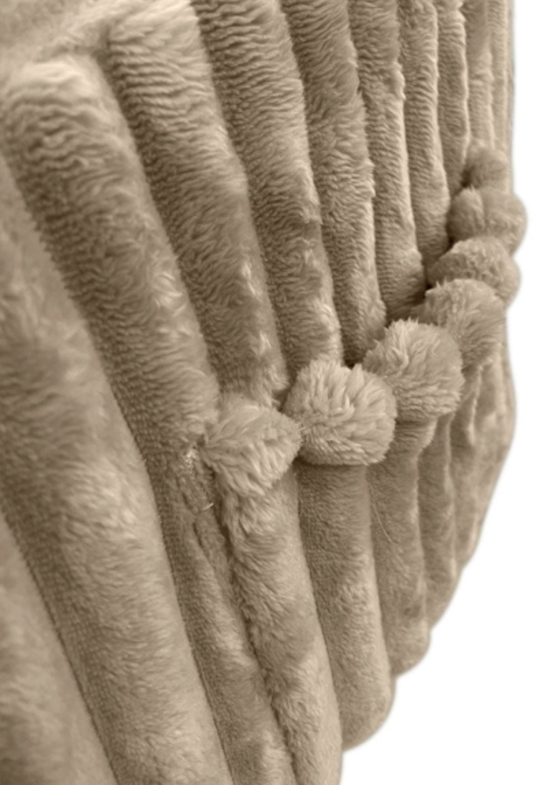 Bed Tray Ribbed 3cm Cord - Beige