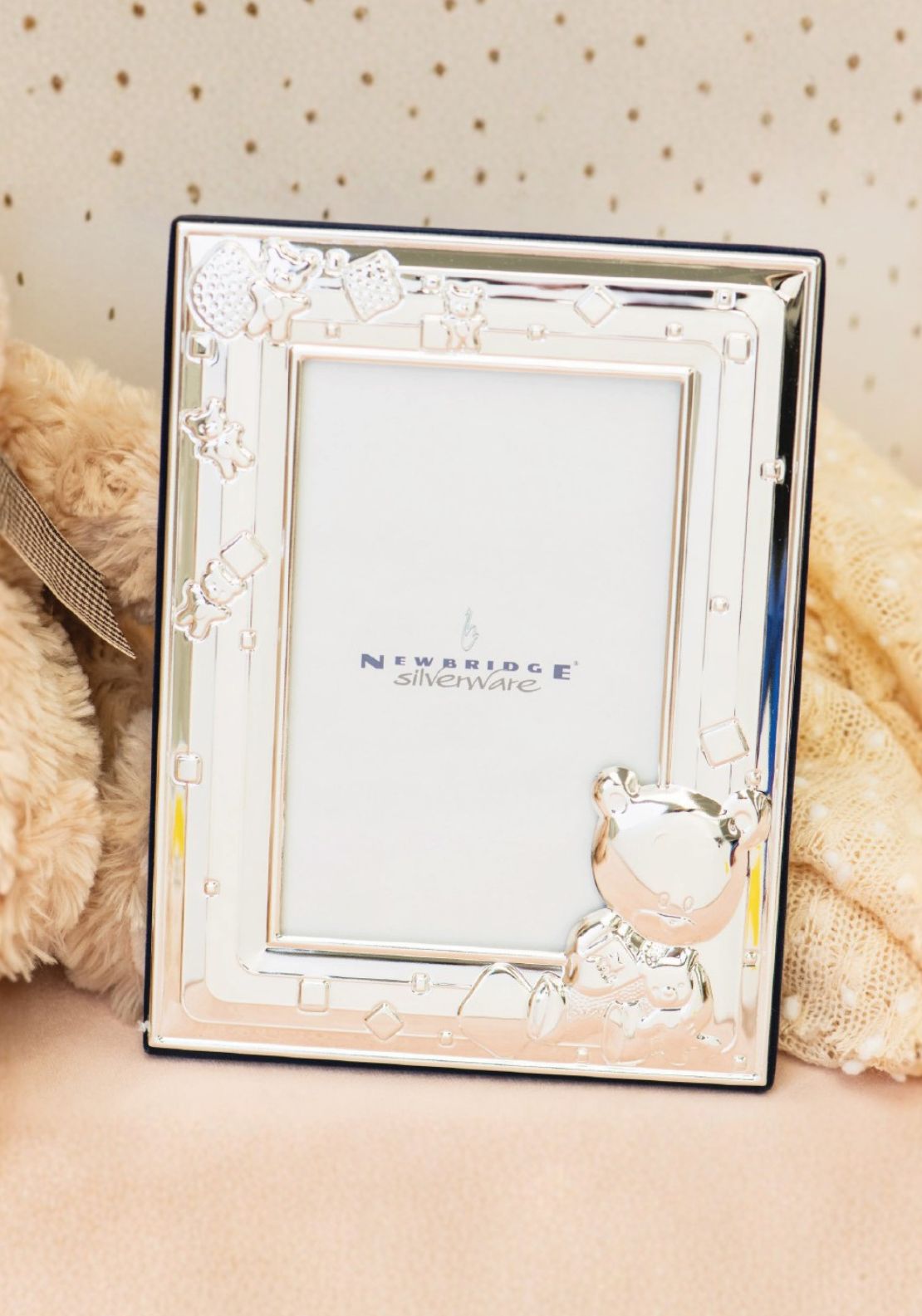 Newbridge Silverware Teddy Bear Baby Frame - 4x6&