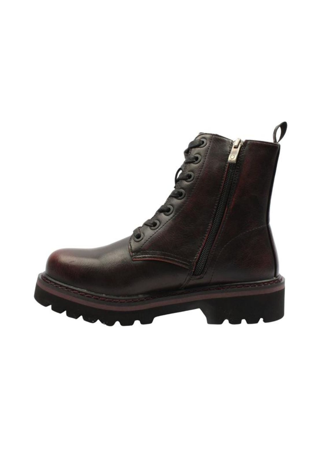 Lace Up Ankle Boot - Black
