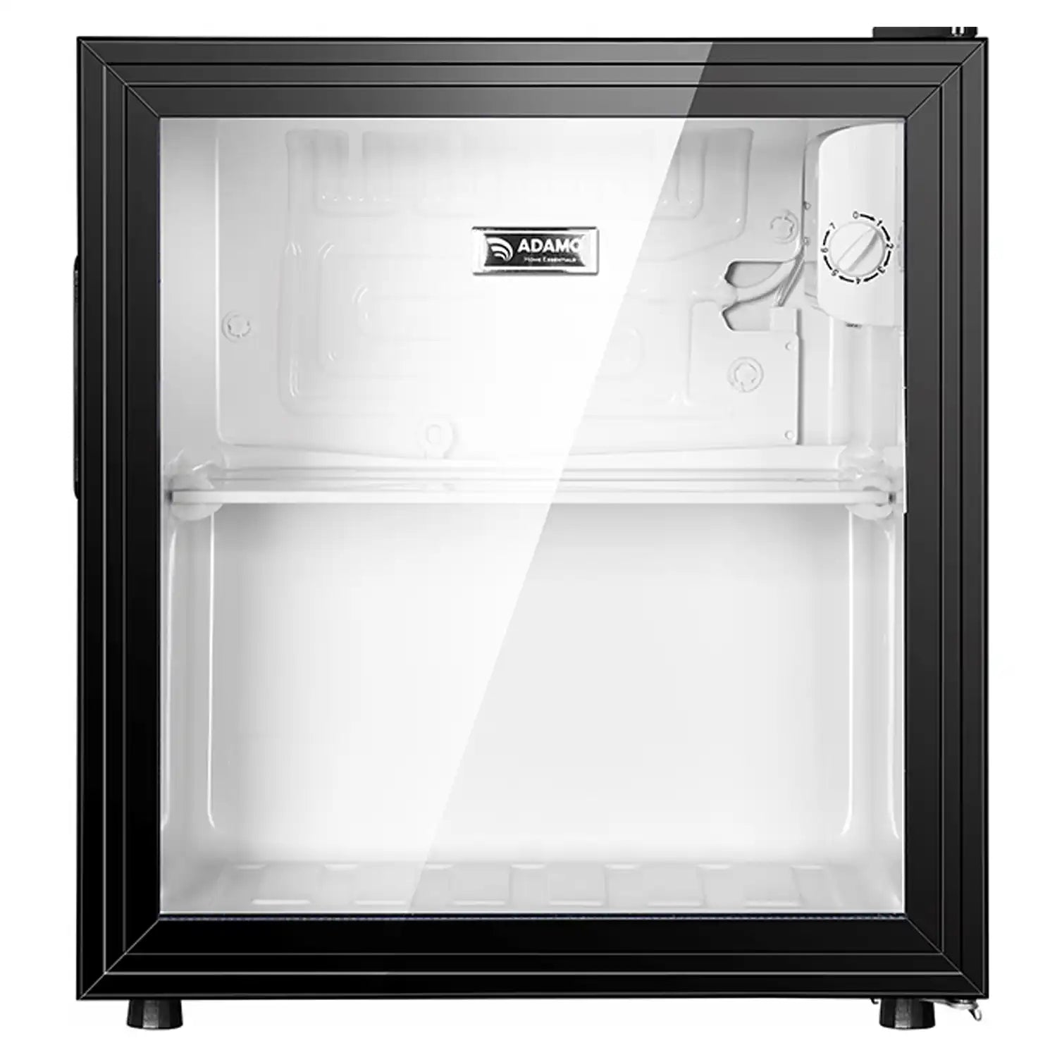 Adamo Table Top Fridge with Glass Door - Black 1 Shaws Department Stores