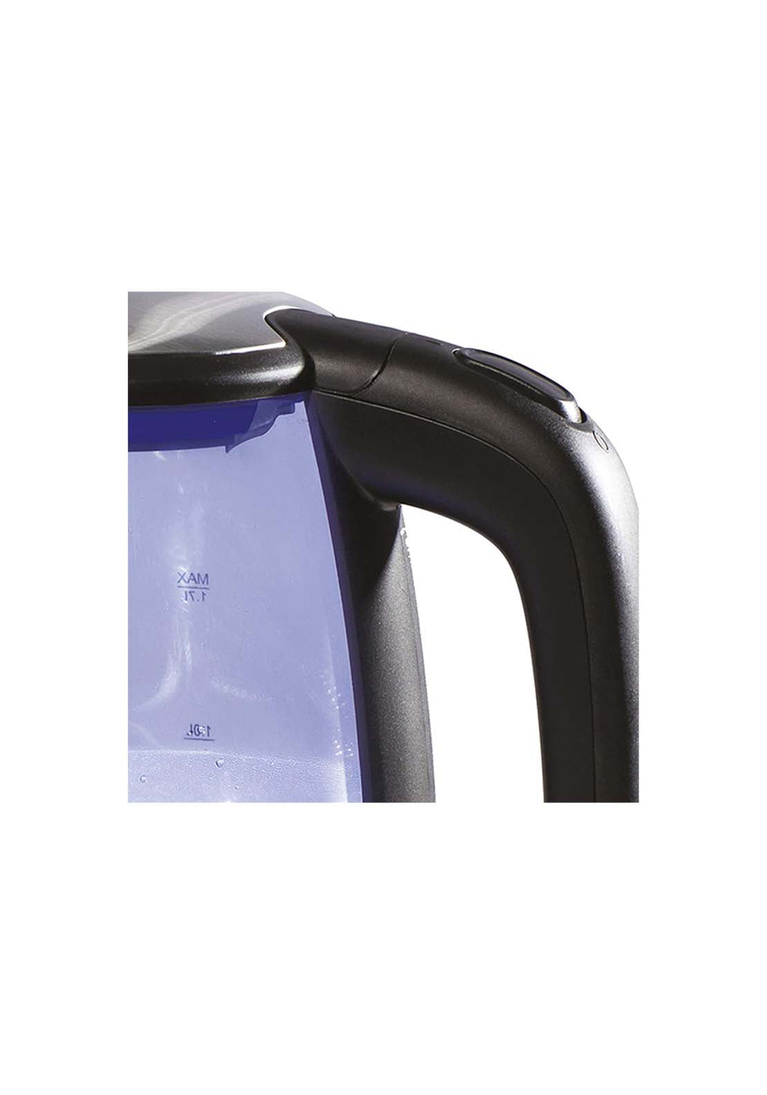Judge 1.7 2200W Glass Kettle With LED - Silver 3 Shaws Department Stores