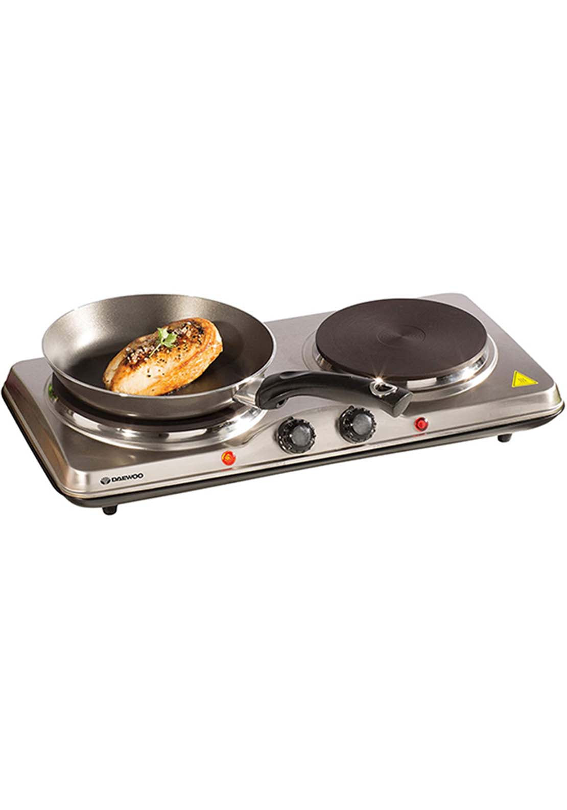 Daewoo Double Hot Plate | Sda1732 - Silver 1 Shaws Department Stores