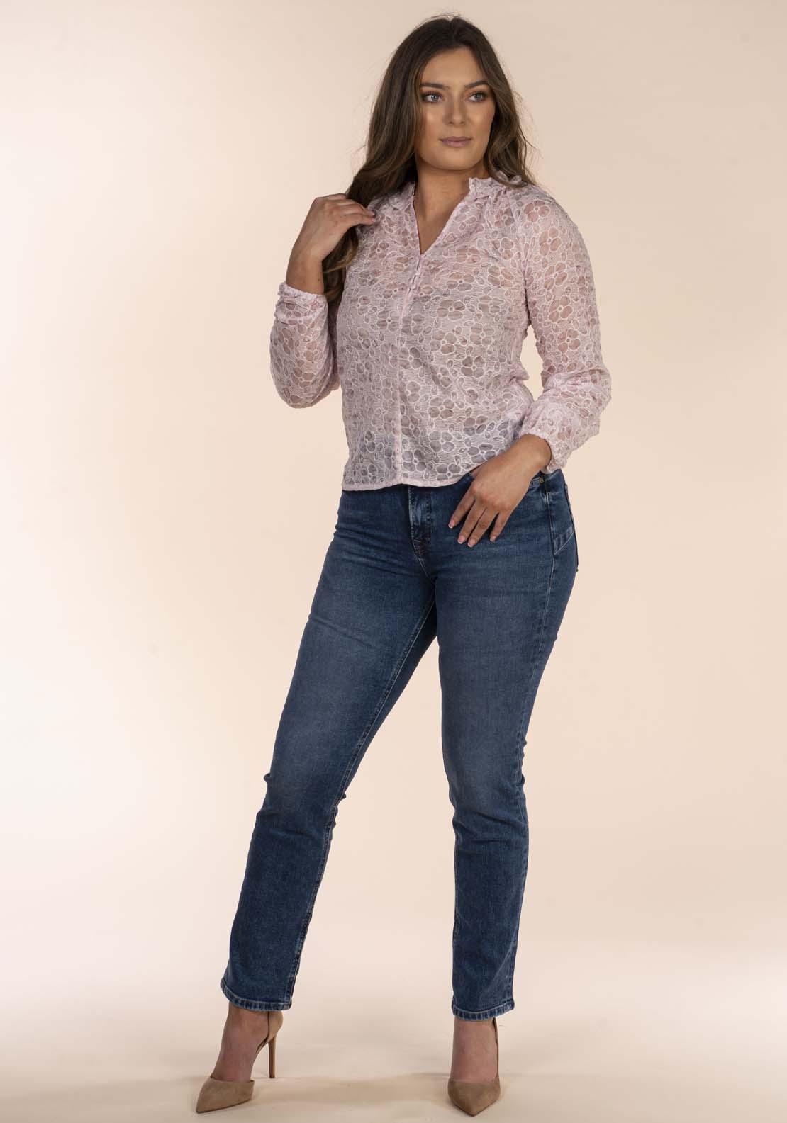 Naoise Embroidered Blouse - Pink 5 Shaws Department Stores