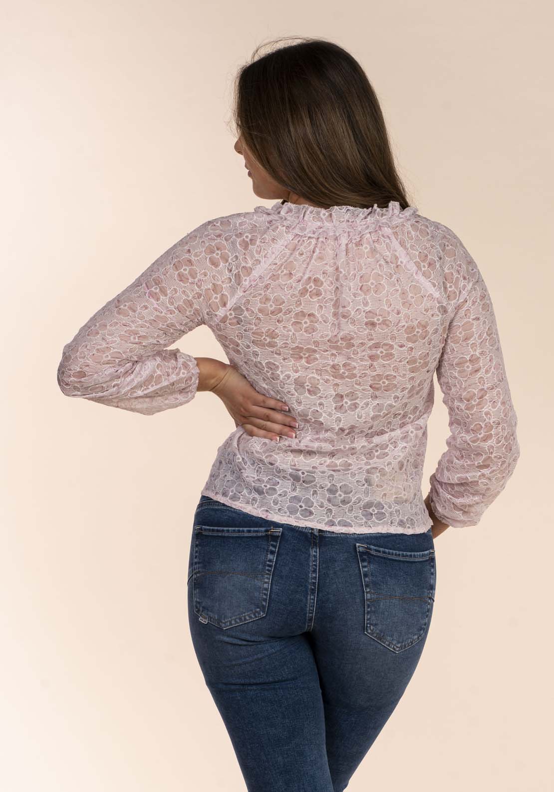 Naoise Embroidered Blouse - Pink 3 Shaws Department Stores