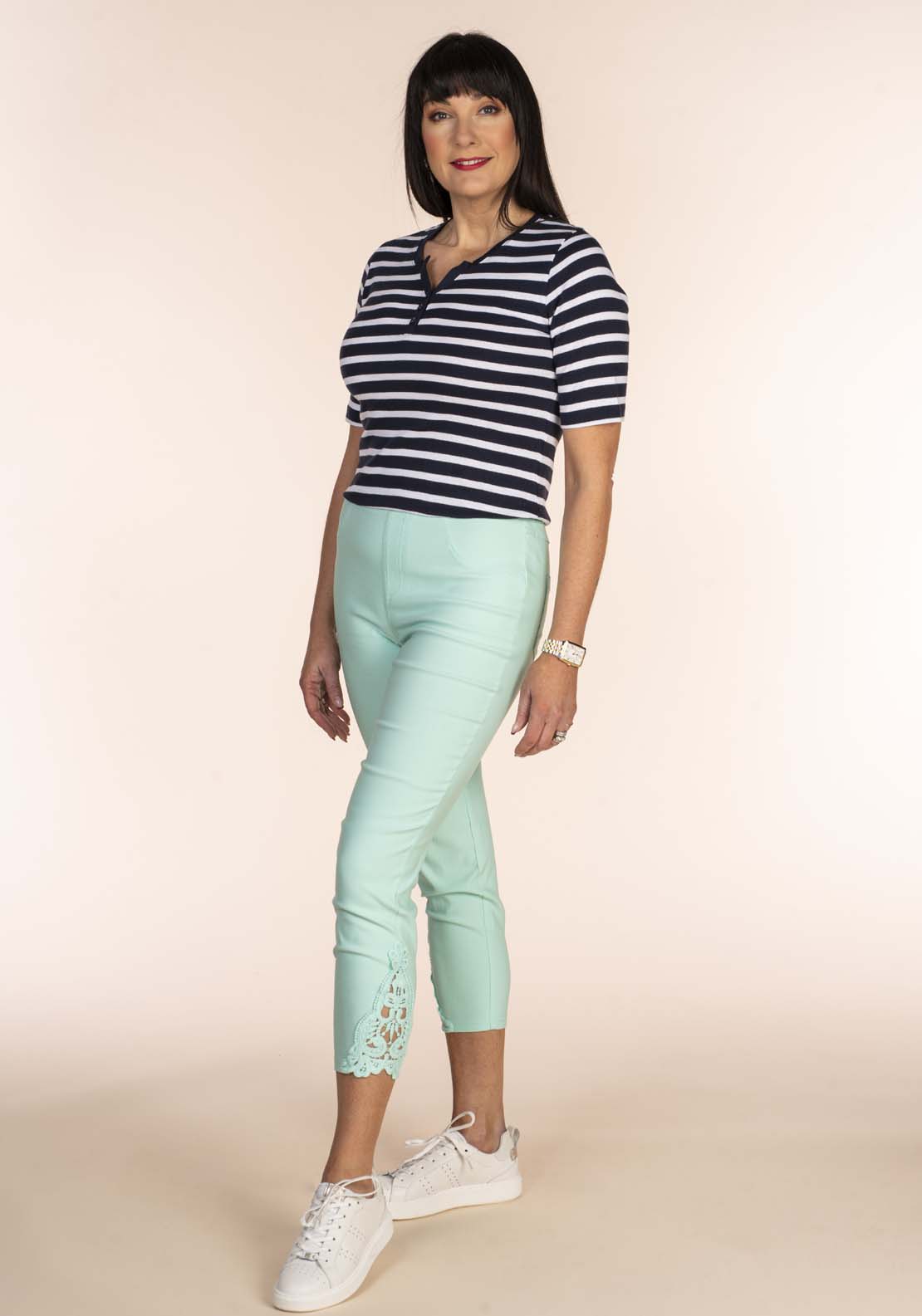 Tea Lane Soft Handfeel Capri - Blue 1 Shaws Department Stores
