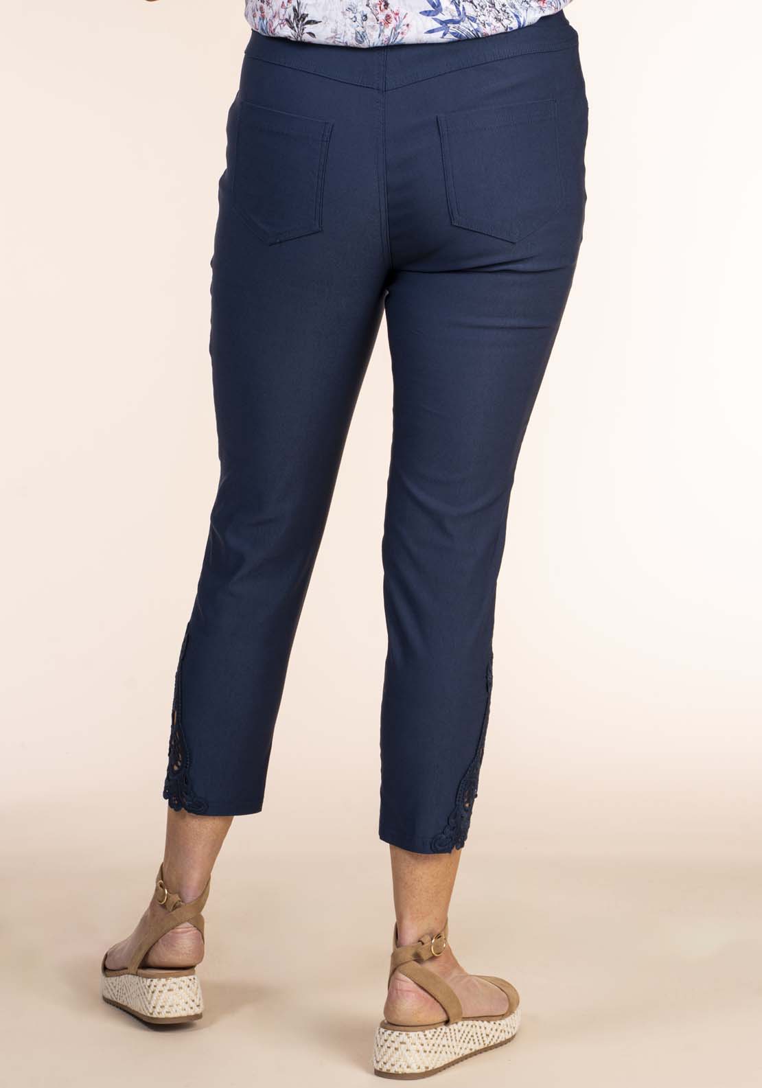 Tea Lane Soft Handfeel Capri - Navy 4 Shaws Department Stores