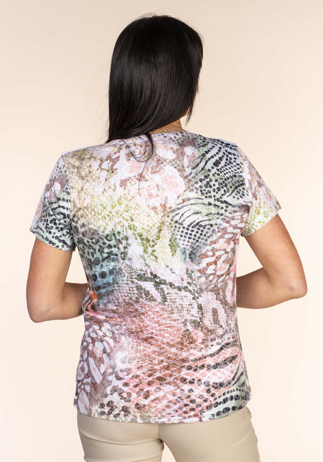 Tea Lane Snake Print Tee 3 Shaws Department Stores