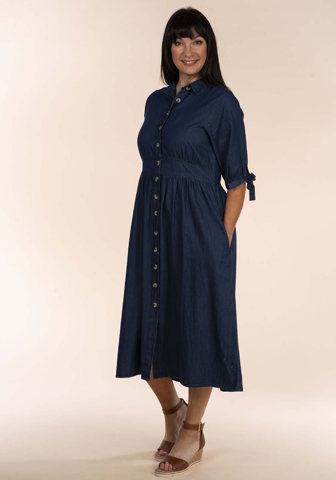 Tea Lane Denim Dress 2 Shaws Department Stores