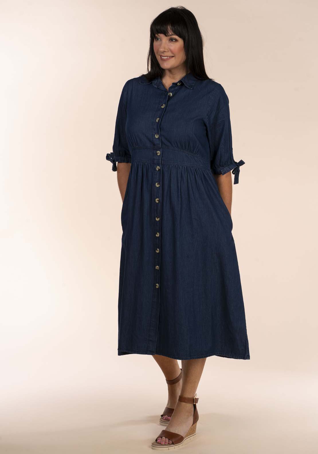 Tea Lane Denim Dress 5 Shaws Department Stores