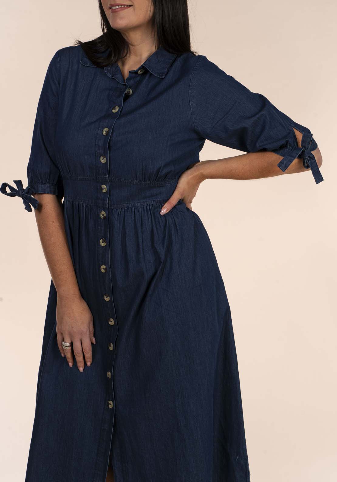 Tea Lane Denim Dress 3 Shaws Department Stores