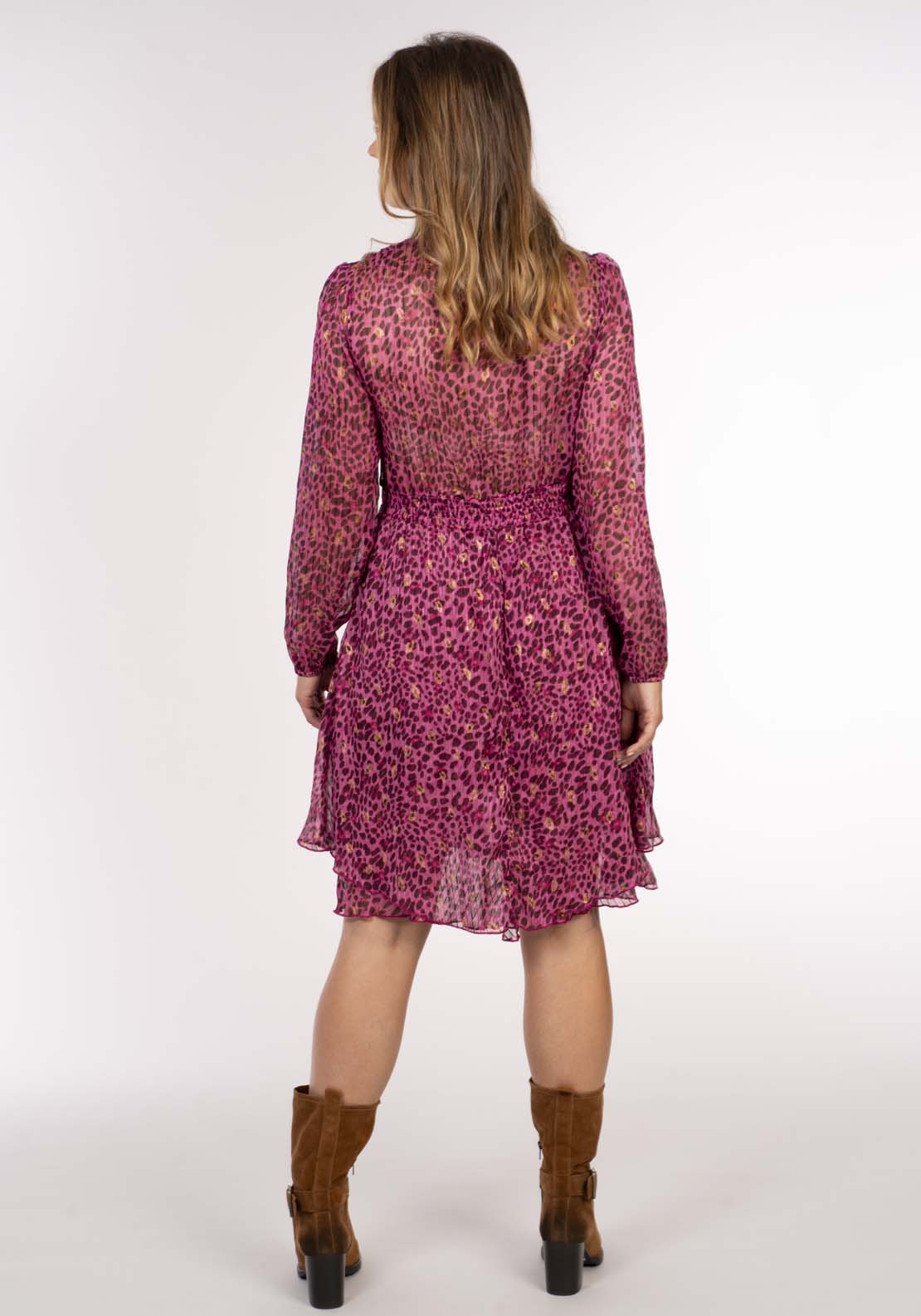 Naoise Leopard Dress - Pink Leopard 7 Shaws Department Stores