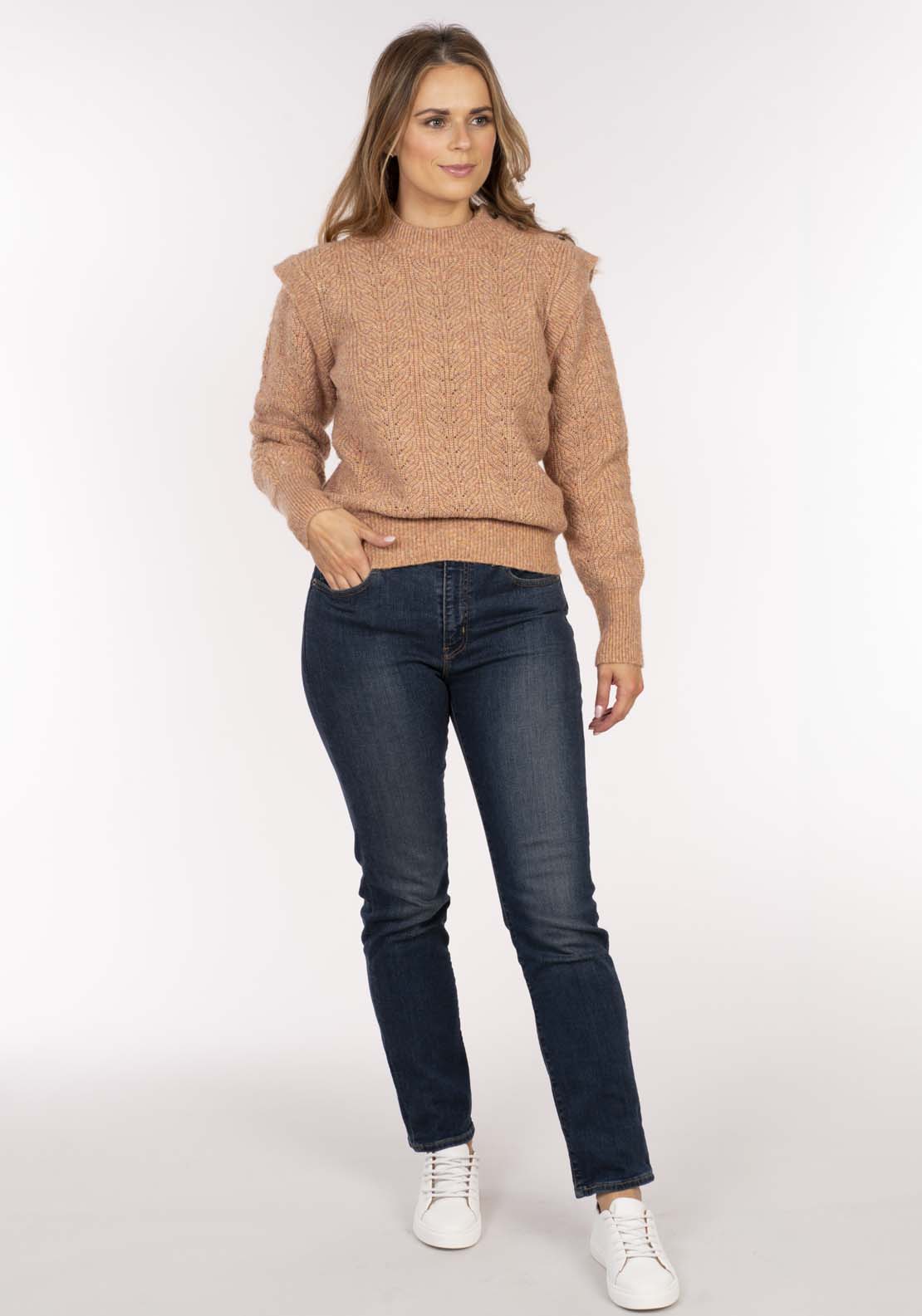 Naoise Button Shoulder Sweater - Spice 1 Shaws Department Stores