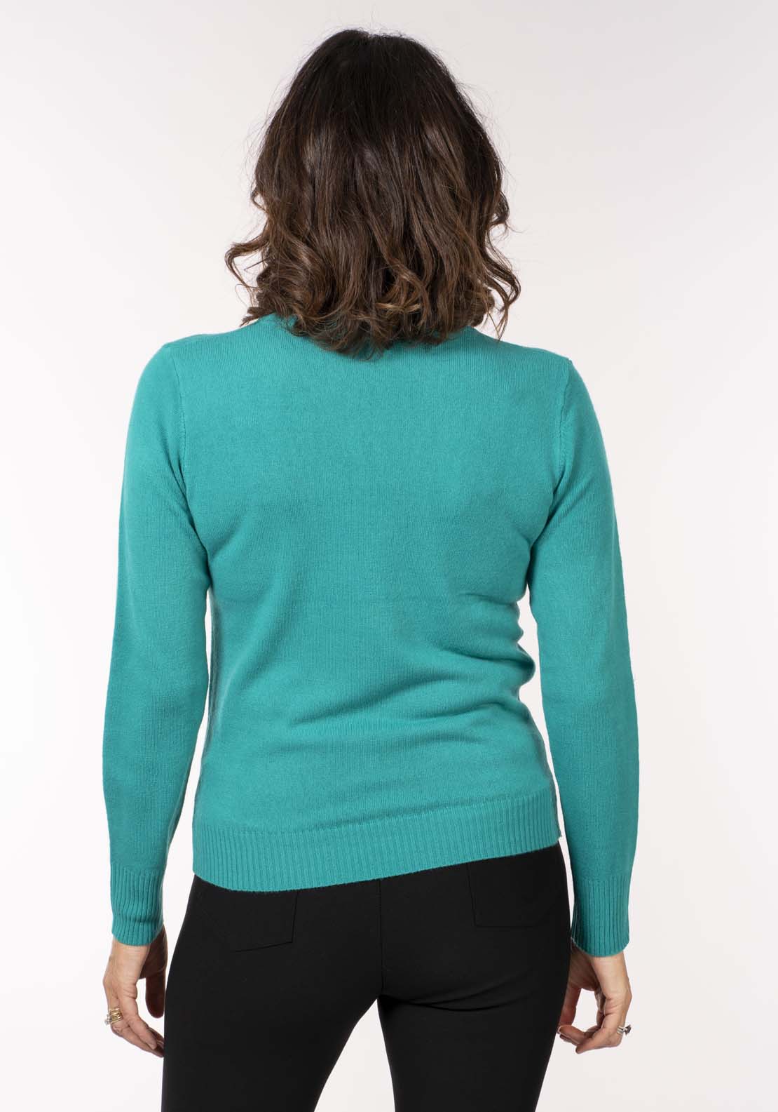 Tea Lane Cashmillon Roll Neck - Blue 5 Shaws Department Stores