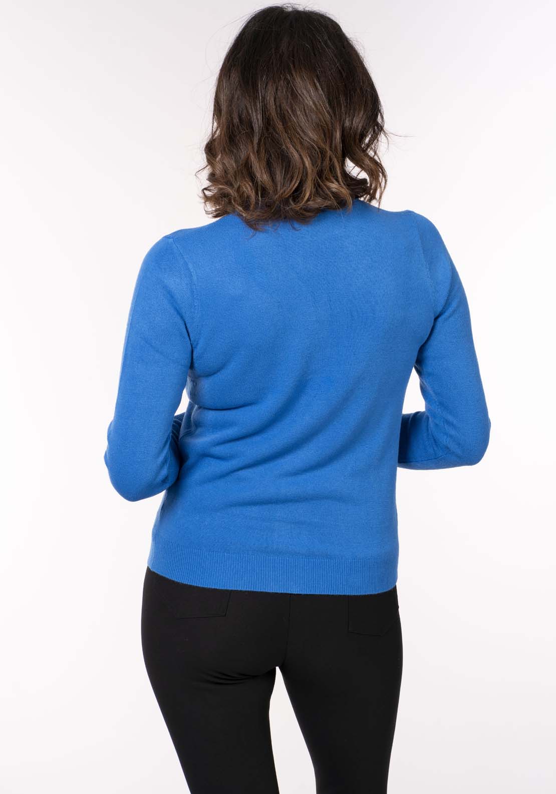 Tea Lane Cashmillon V Neck Cardi - Ocean 3 Shaws Department Stores