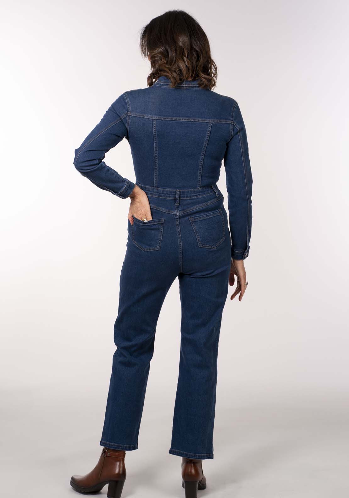 Naoise Denim Jumpsuit - Blue 6 Shaws Department Stores