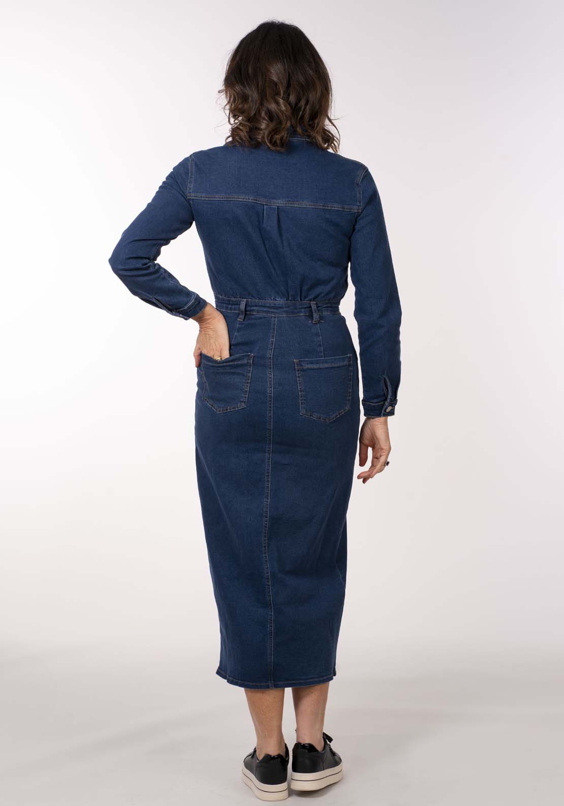 Naoise Denim Dress - Blue 4 Shaws Department Stores