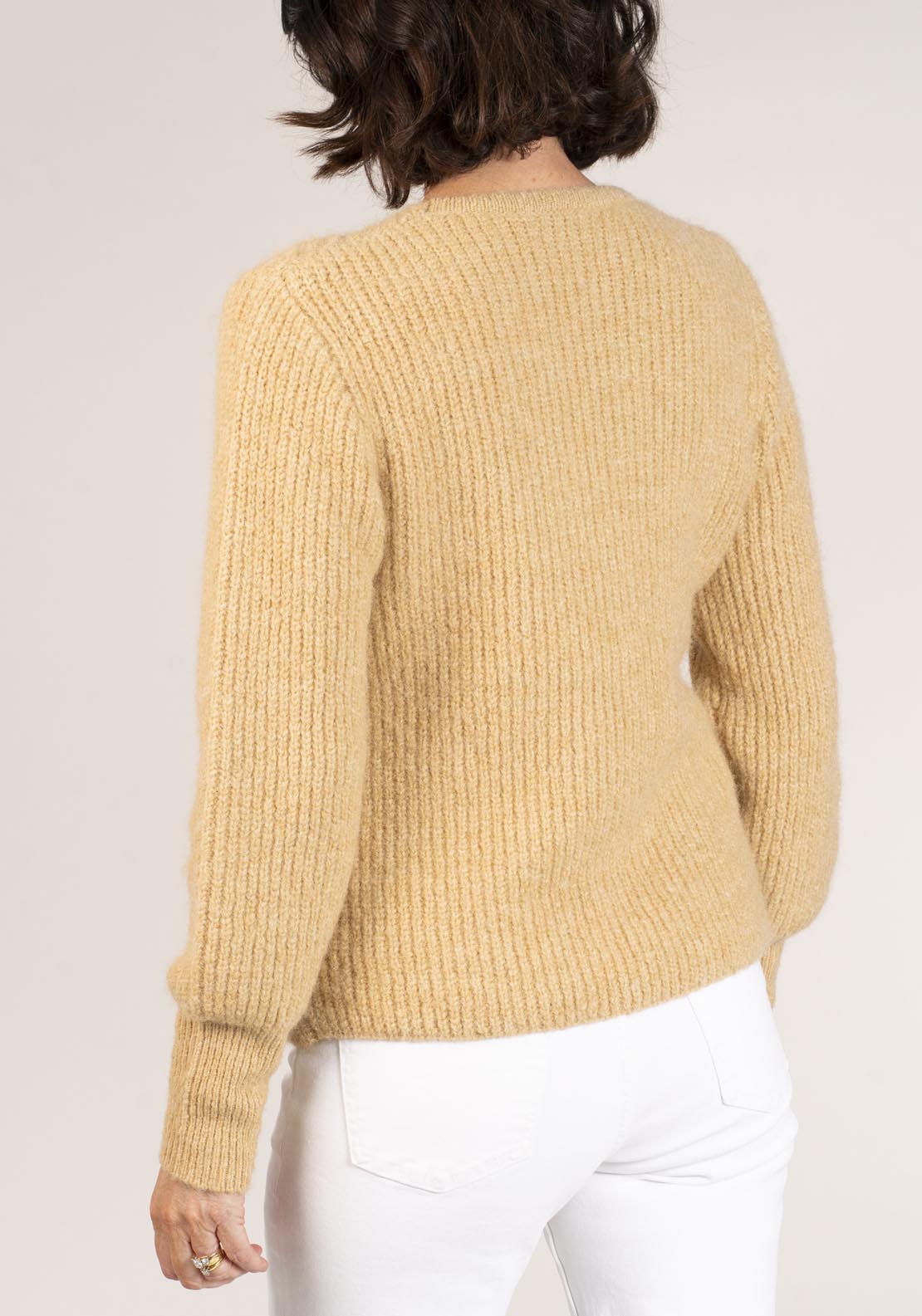 Naoise Wrap Sweater - Taupe 4 Shaws Department Stores