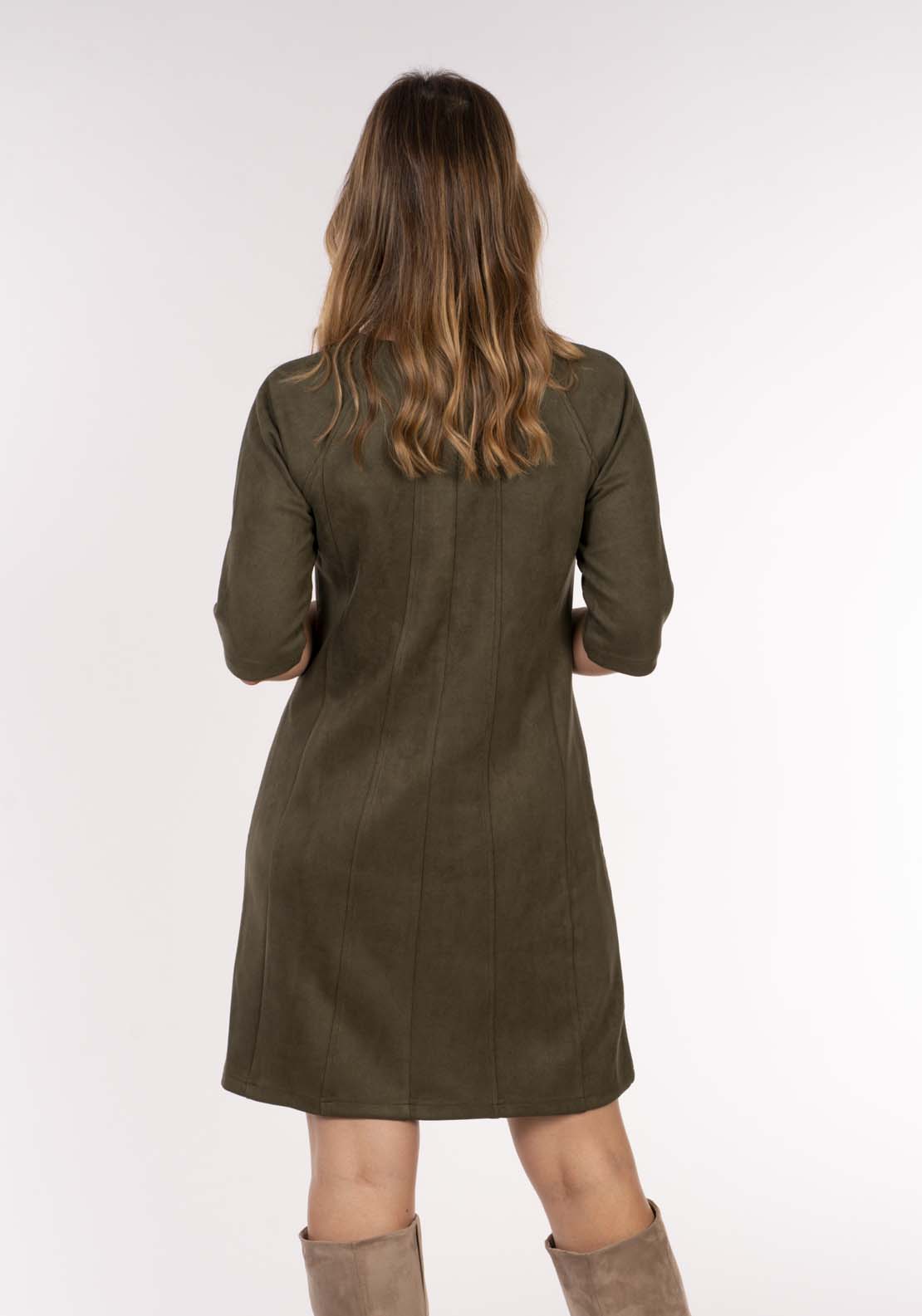 Naoise Suede Dress - Green 5 Shaws Department Stores