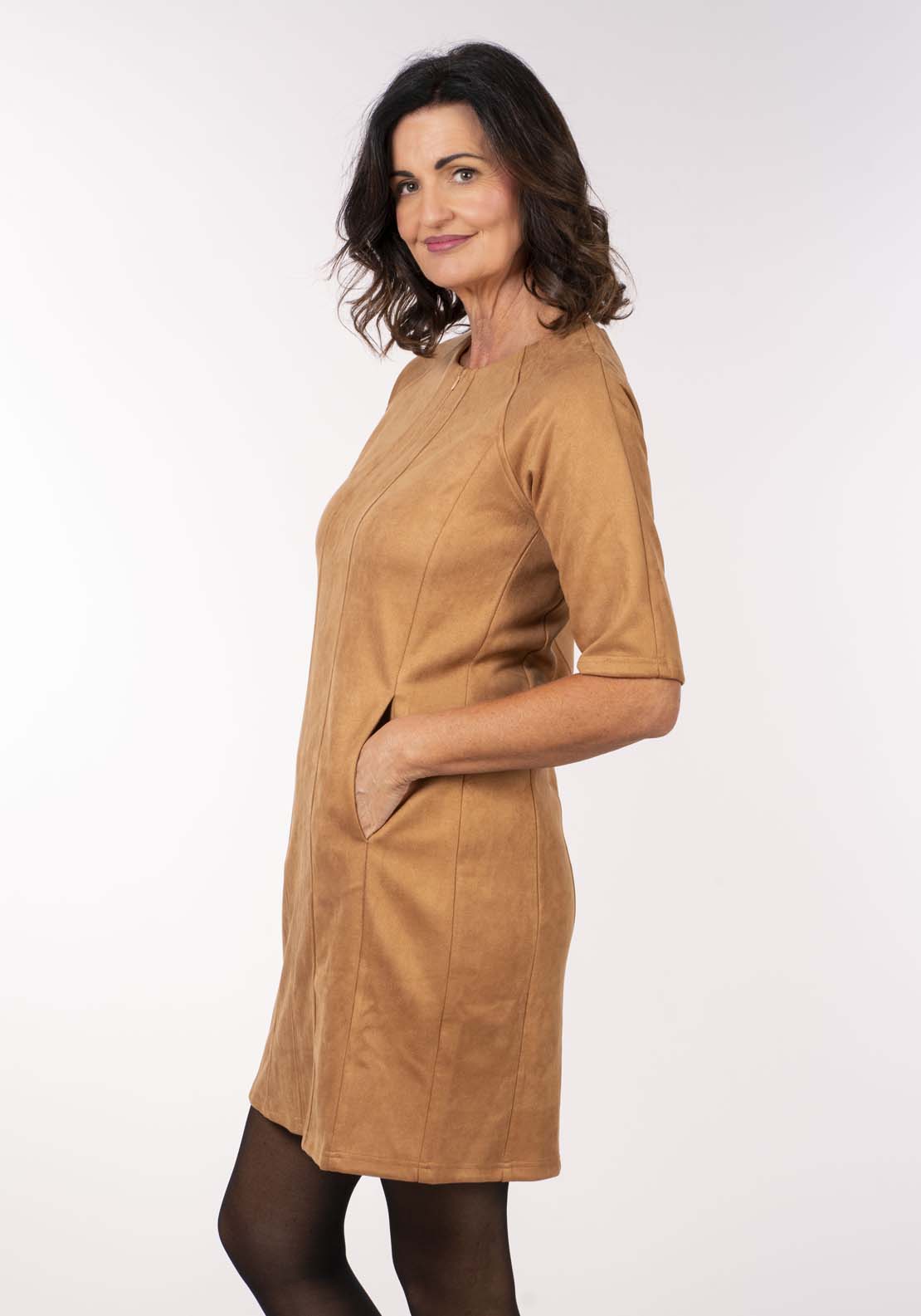 Naoise Suede Dress - Suede 3 Shaws Department Stores