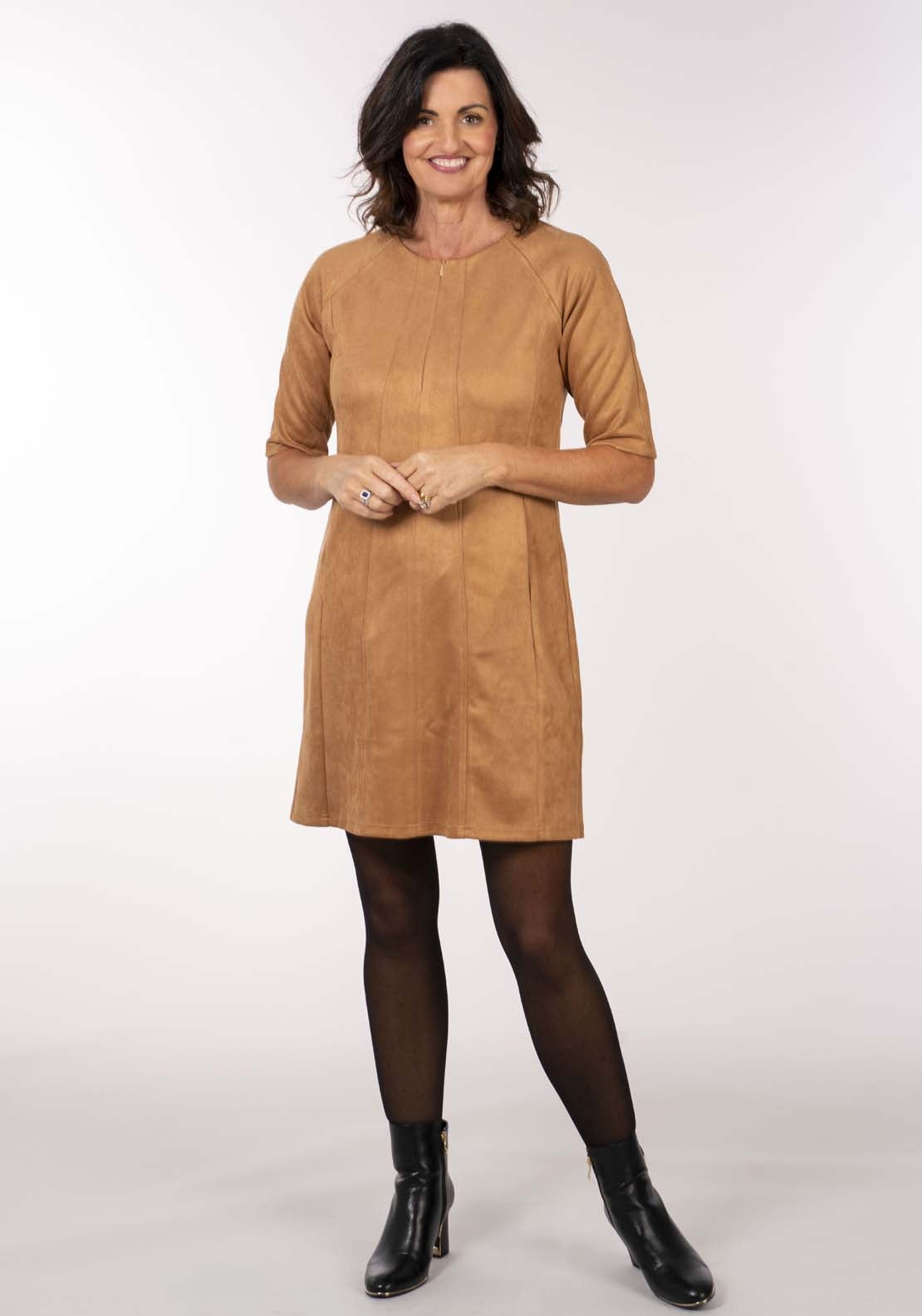 Naoise Suede Dress - Suede 7 Shaws Department Stores