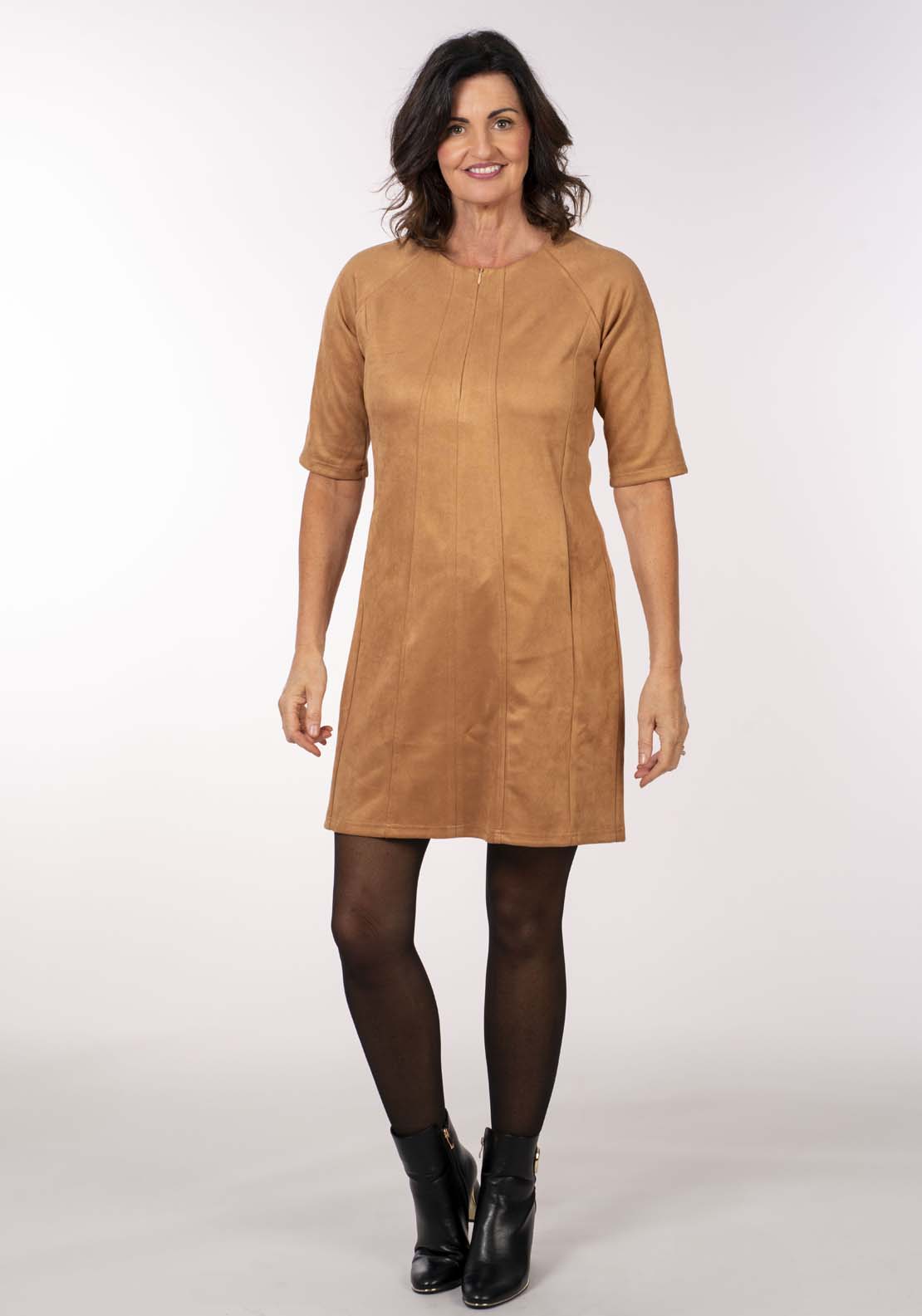 Naoise Suede Dress - Suede 5 Shaws Department Stores
