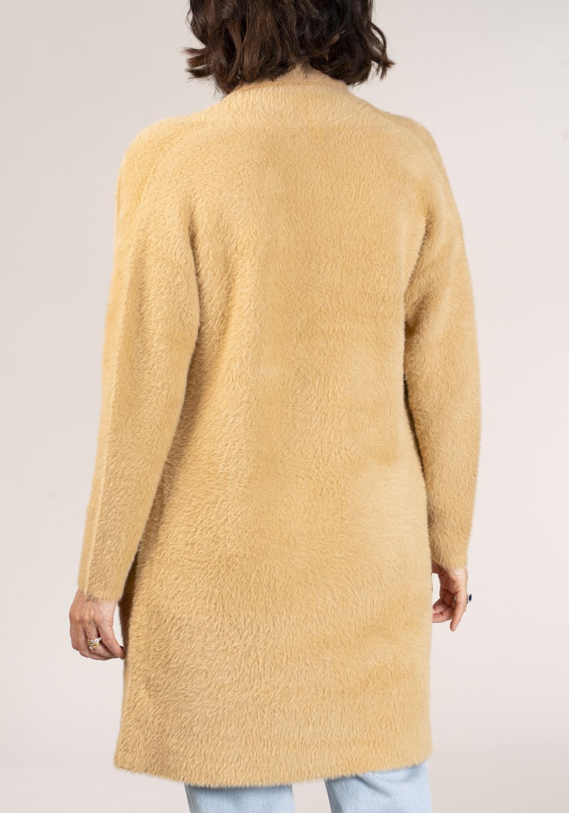 Naoise Feather Yarn Cardigan - Camel 5 Shaws Department Stores