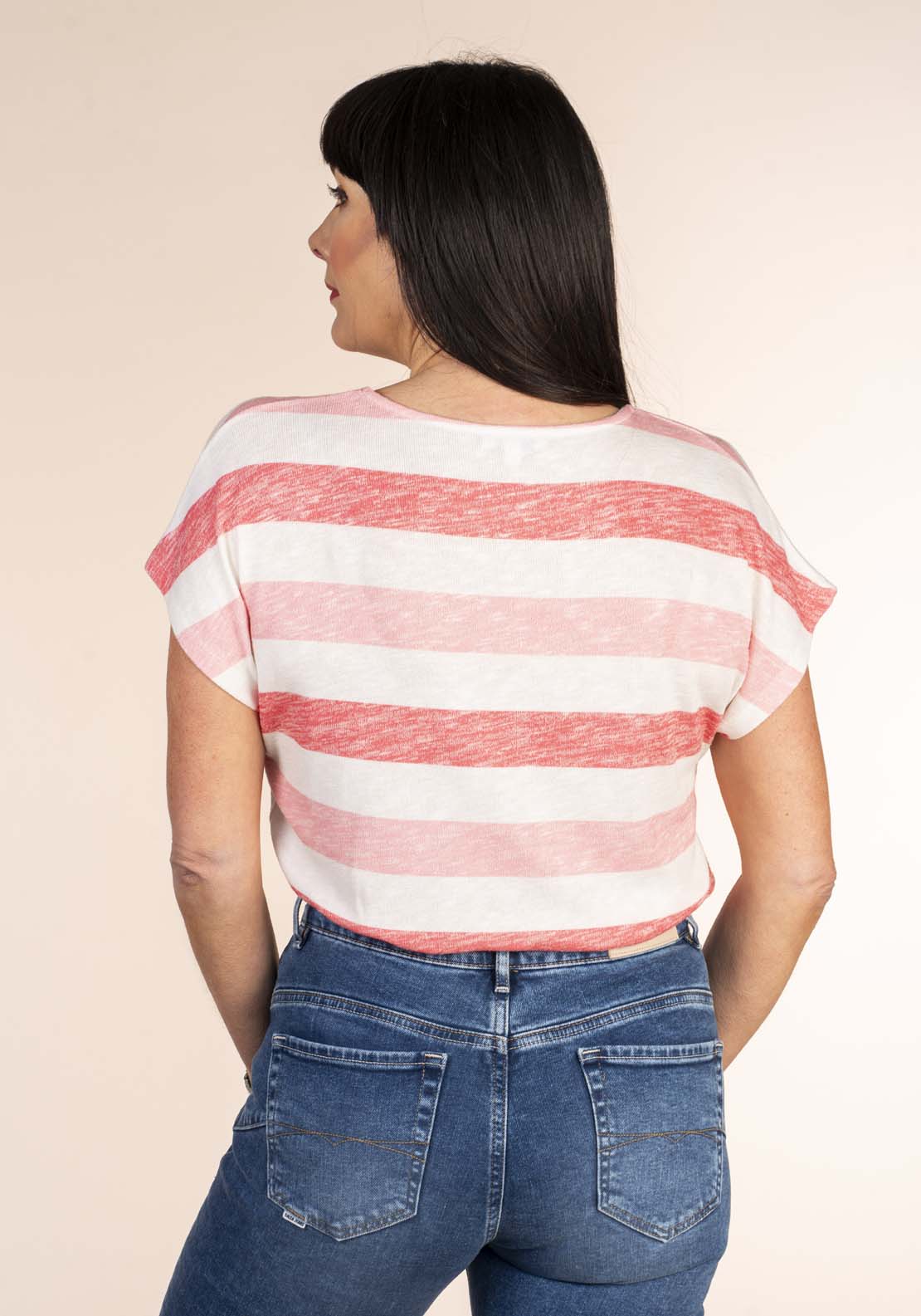 Tea Lane Stripe Cap Sleeve Top 3 Shaws Department Stores