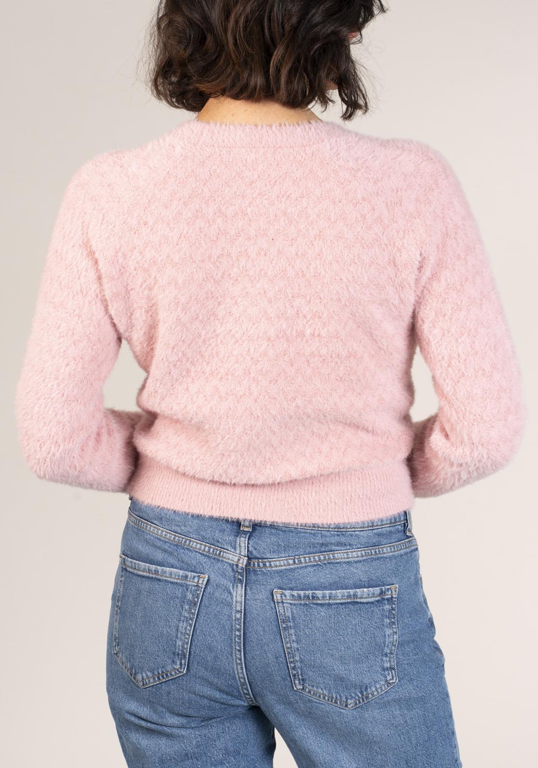 Naoise V Neck Cardigan - Pink 6 Shaws Department Stores