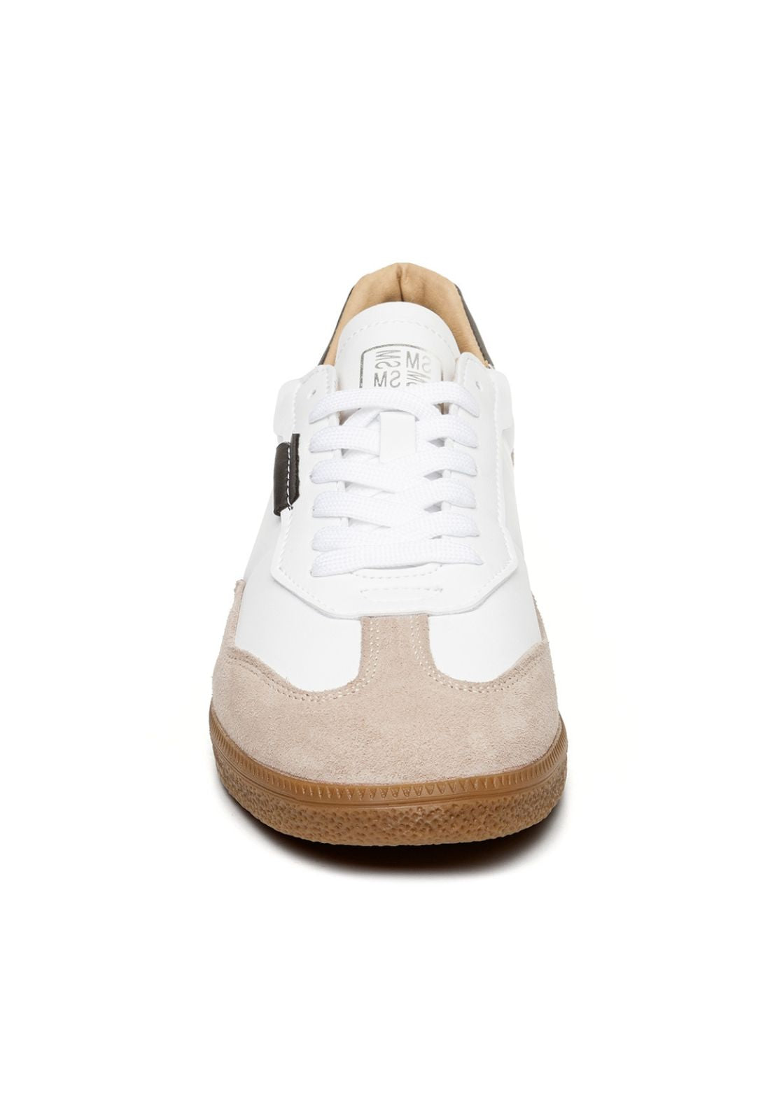 Steve Madden Gum Sole Trainer - White/black 3 Shaws Department Stores