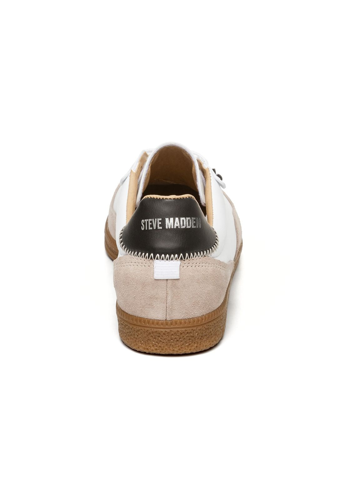 Steve Madden Gum Sole Trainer - White/black 4 Shaws Department Stores