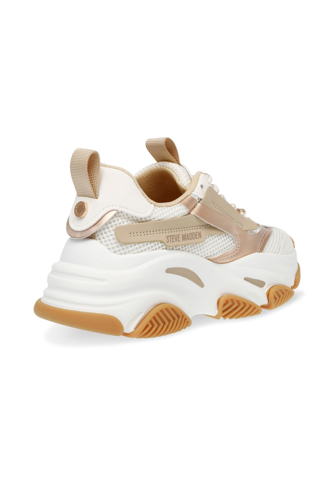 Steve Madden Chunky Trainer - Coconut Milk/bronze 2 Shaws Department Stores