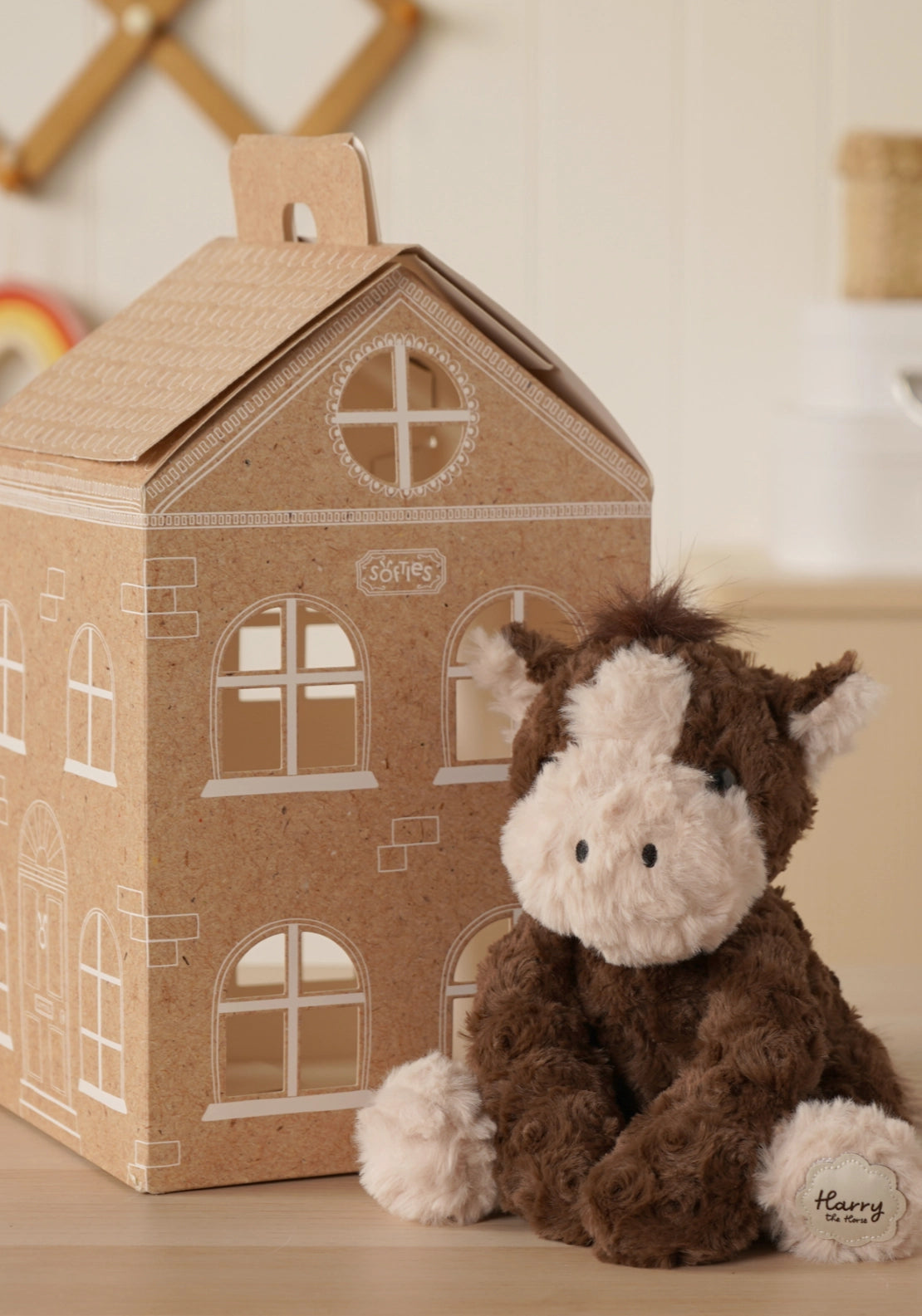Harry The Plush Sitting Horse - Multi