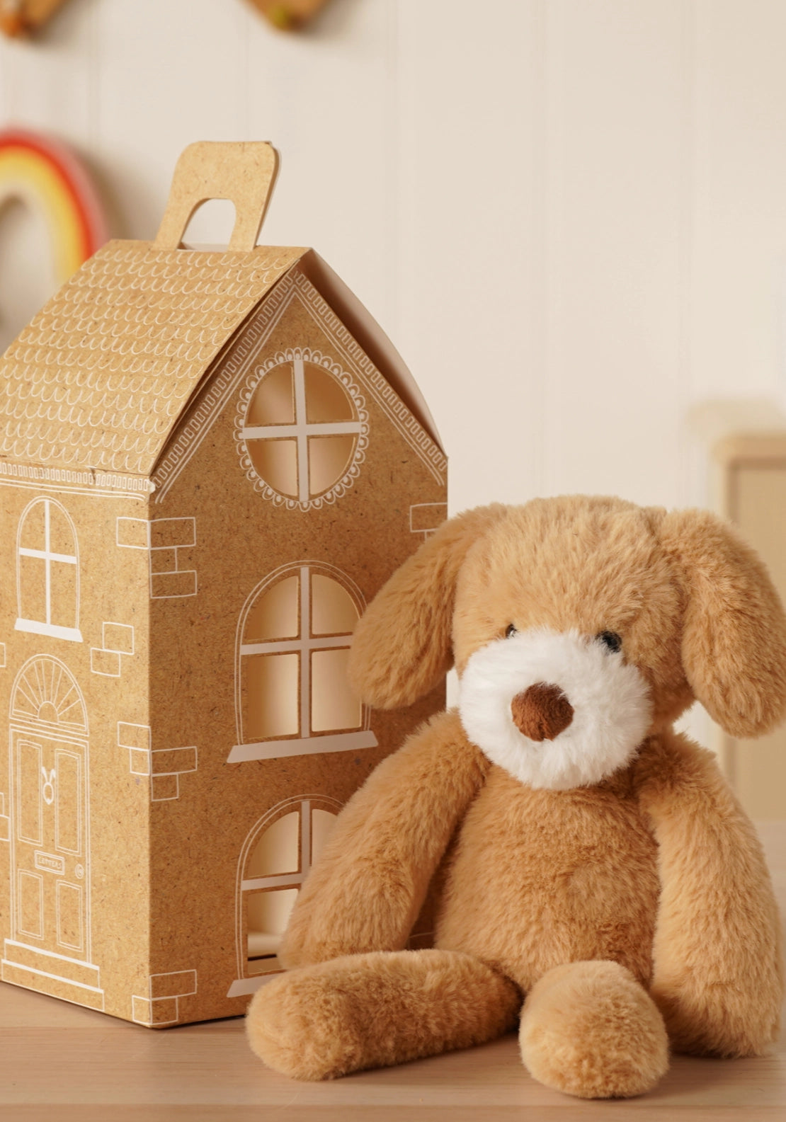 Bob The Plush Long Leg Puppy - Brown