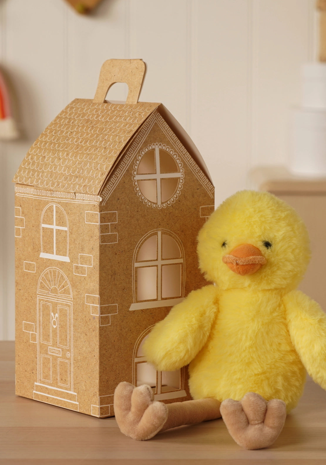 Tara The Plush Long Leg Chick - Yellow