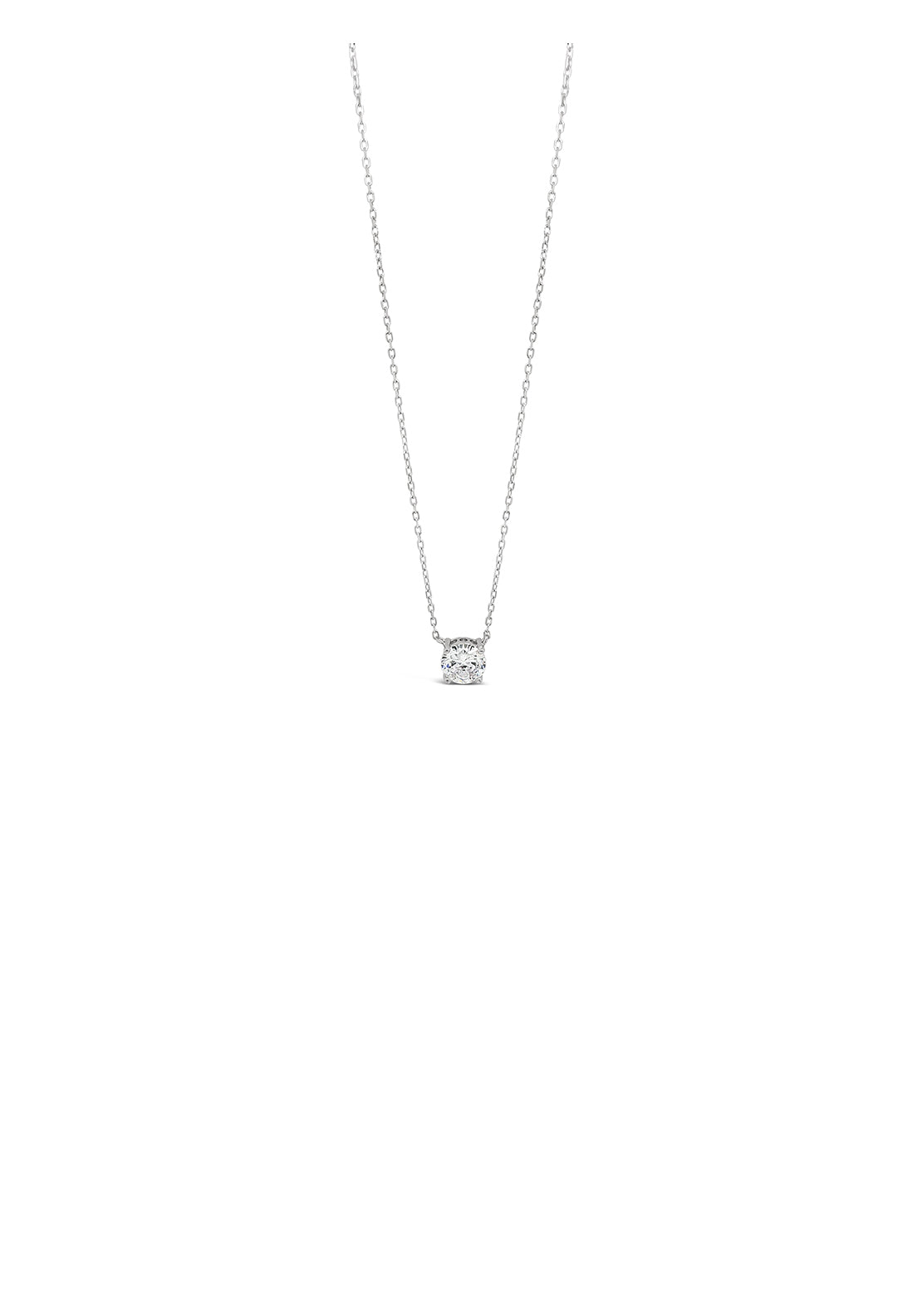 Absolute Jewellery Pendant Solitaire Pendant - Silver 1 Shaws Department Stores