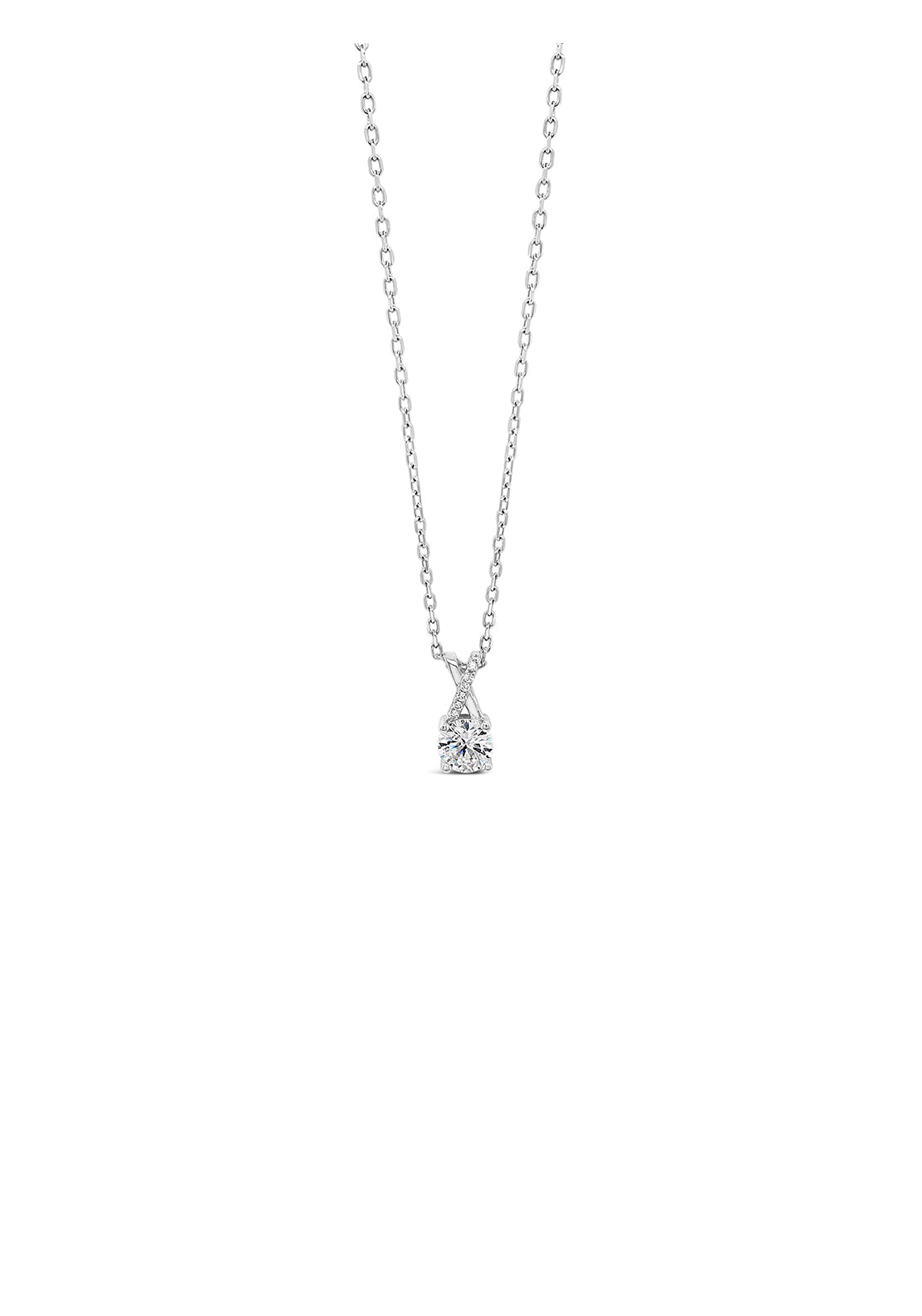 Absolute Jewellery Simple Xo Pendant - Silver 1 Shaws Department Stores