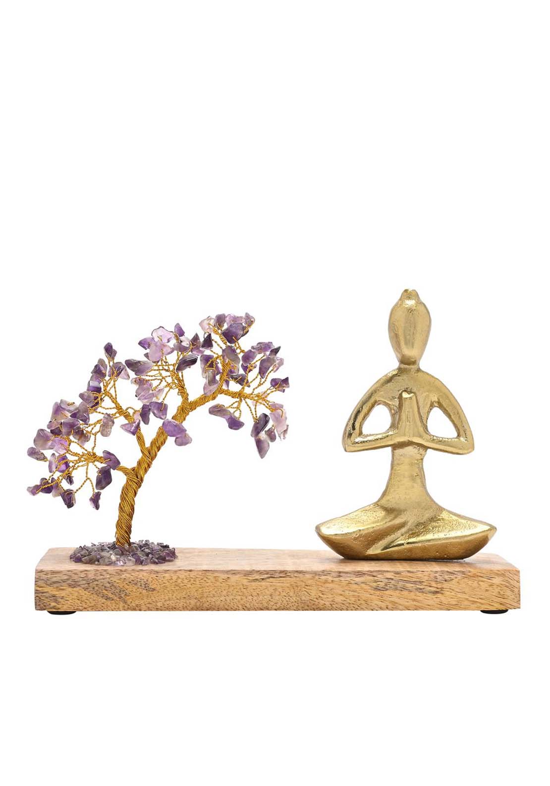 Sophia Serenity Gemstone Tree Tea Yoga Ornament - Amethyst 1 Shaws Department Stores