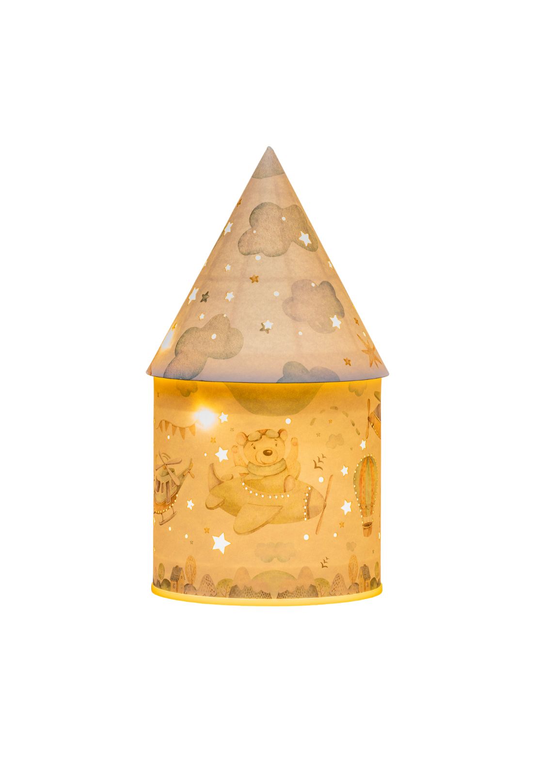 LED Light Up House Blue
