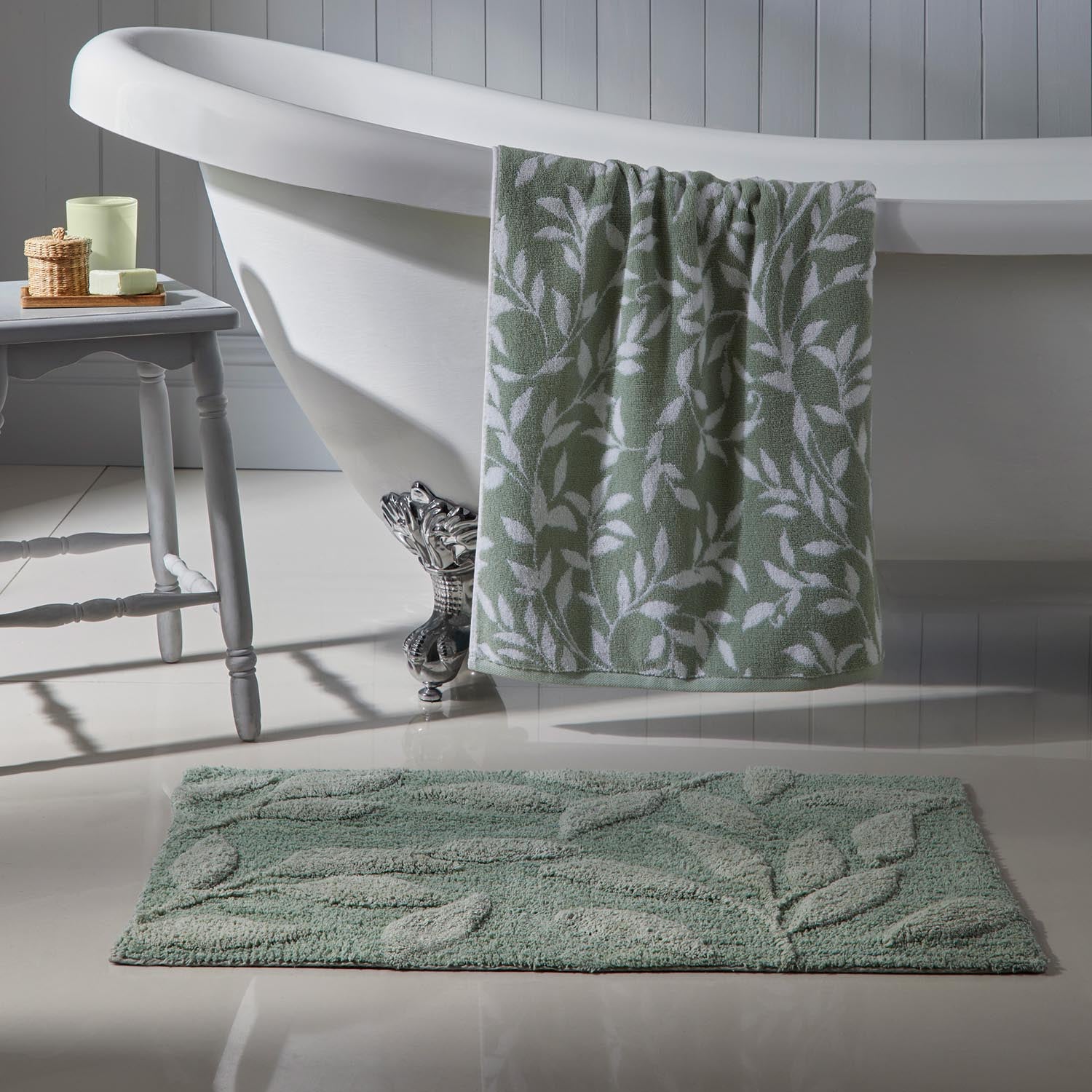 The Home Luxury Collection Salisbury Towel - Green 1 Shaws Department Stores