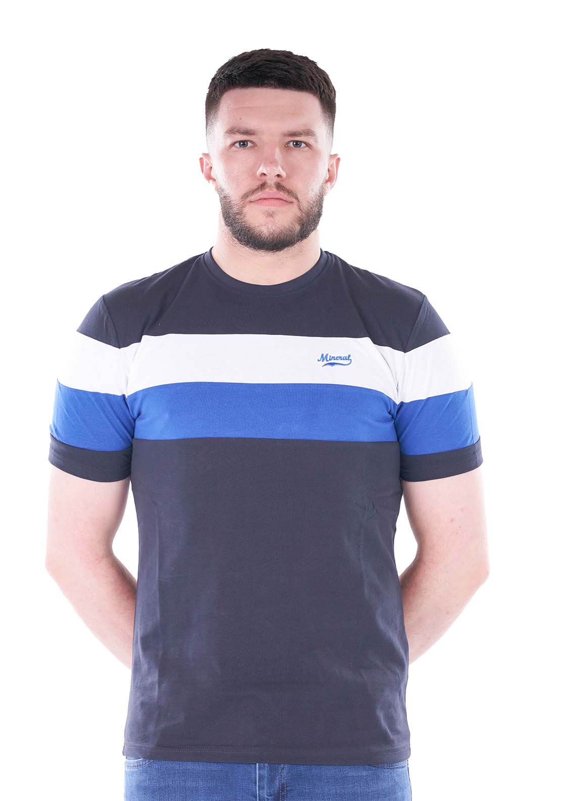 Mineral Santana Panel Tee - Navy 1 Shaws Department Stores