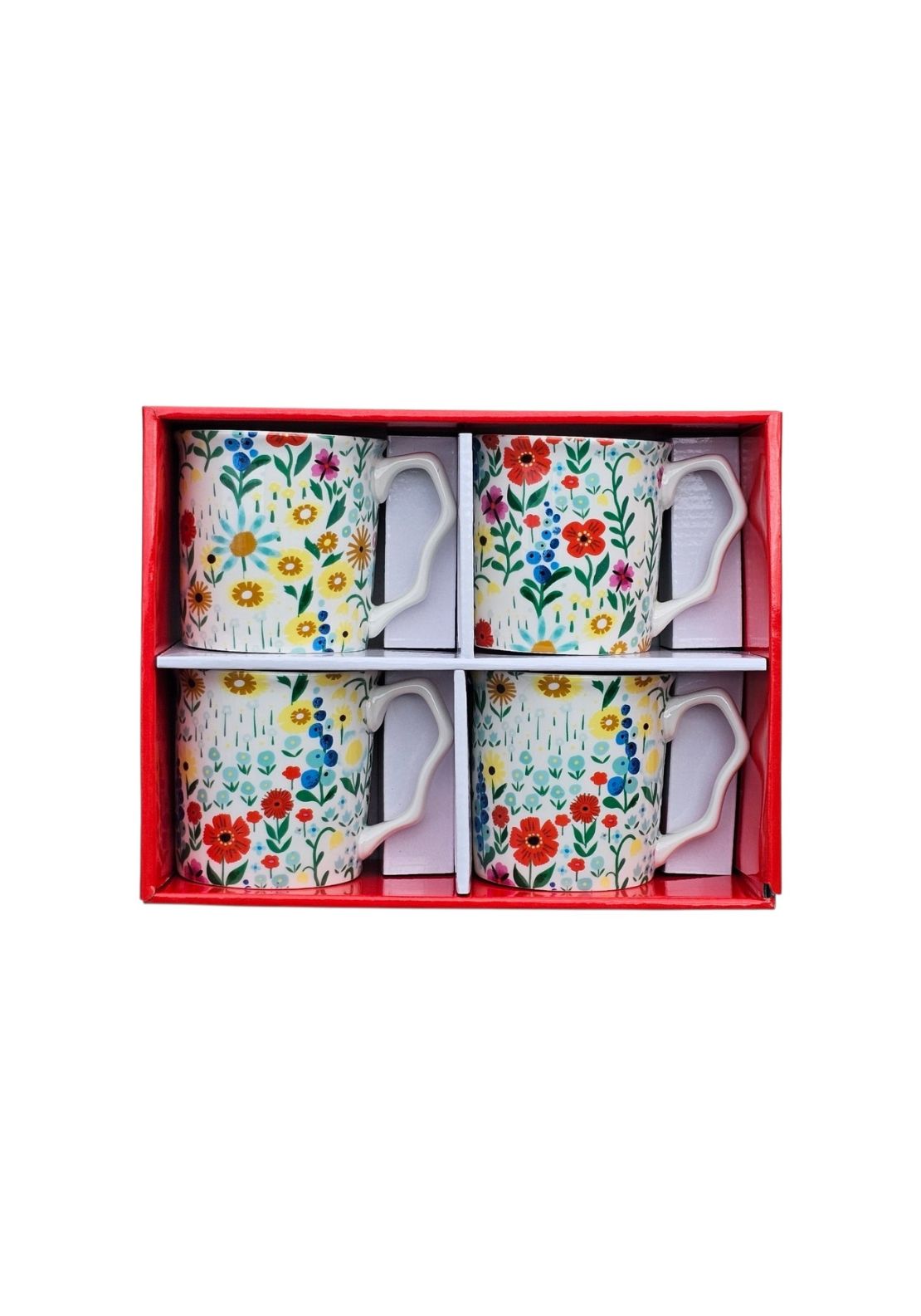 Sarahs Cottage Set Of 4 Mugs - Multi