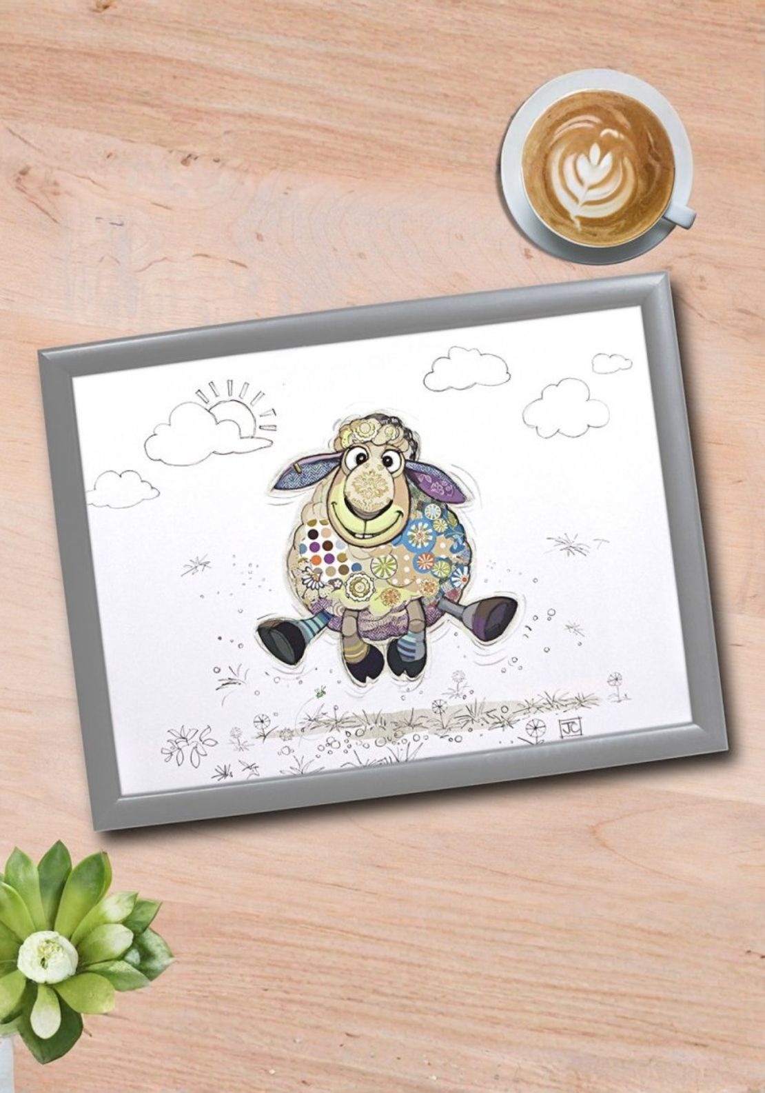 The Home Collection Sasha Sheep Laptray 1 Shaws Department Stores