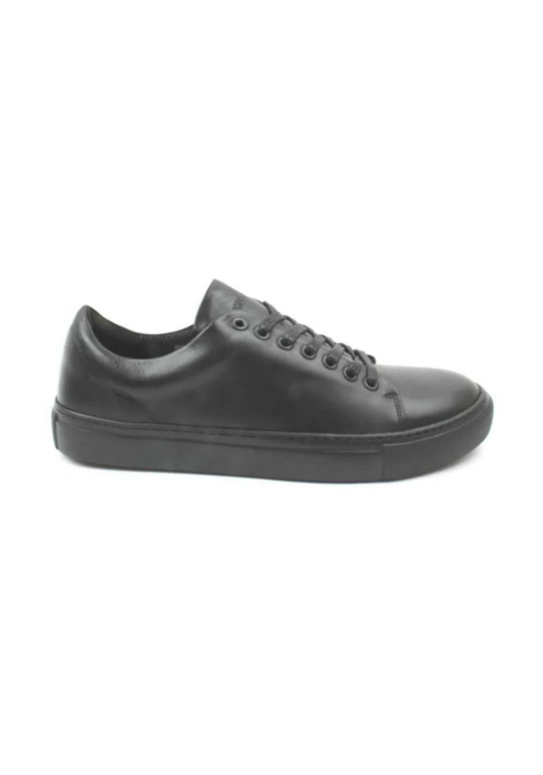 Ninety 78 Laced School Trainer - Black 1 Shaws Department Stores
