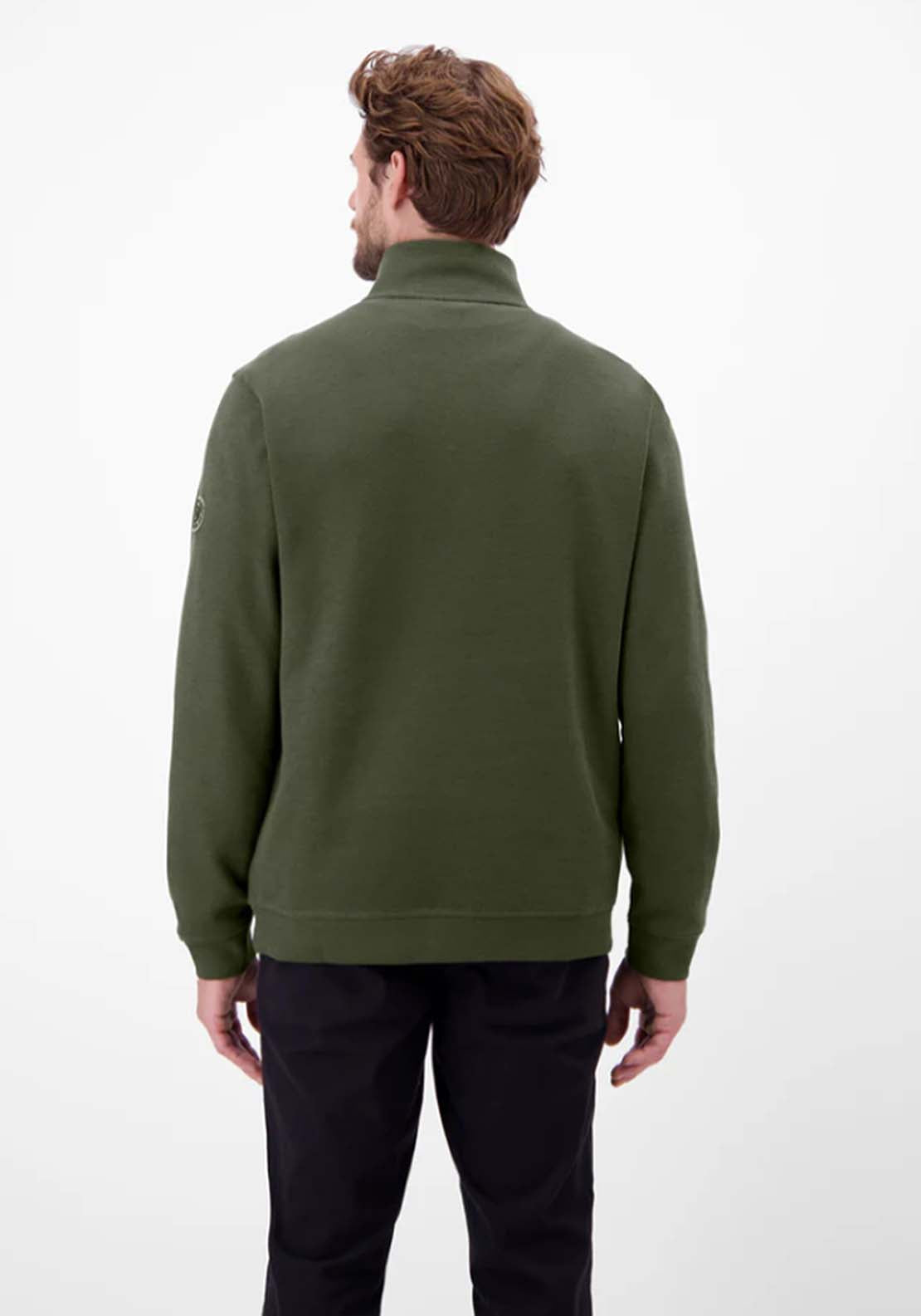 Lerros 1/4 Zip Sweater - Nordic Olive 2 Shaws Department Stores
