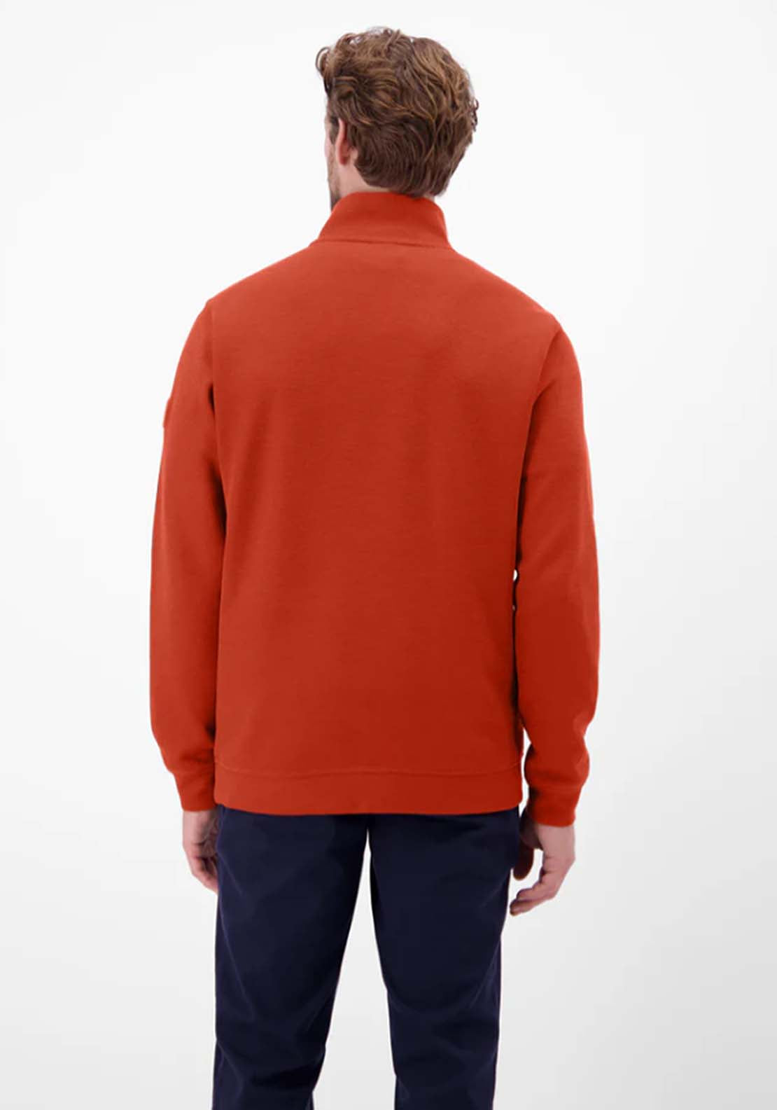 Lerros 1/4 Zip Sweater - Red 2 Shaws Department Stores