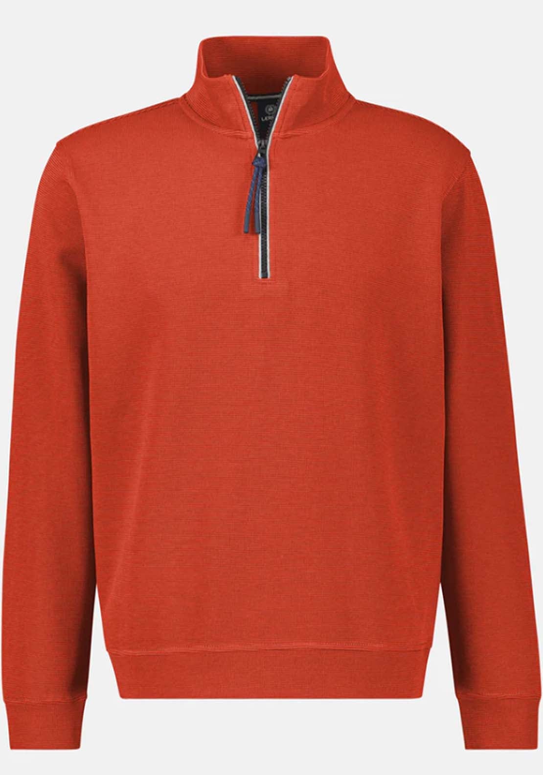 Lerros 1/4 Zip Sweater - Red 3 Shaws Department Stores