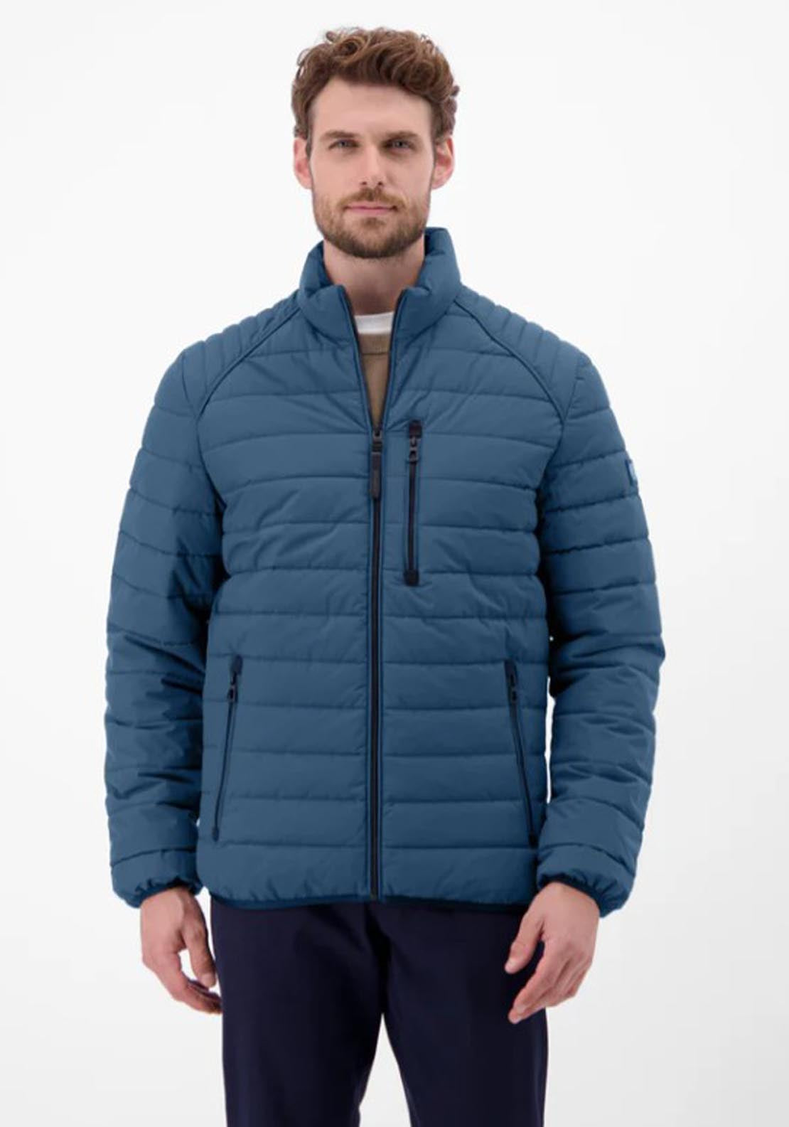 Lerros Lightweight Quilted Jacket - Blue 1 Shaws Department Stores