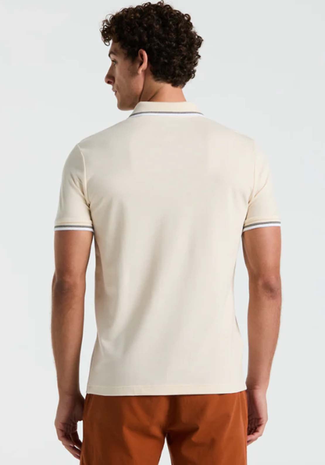 Penguin Striped Polo Shirt - 252 Birch 2 Shaws Department Stores